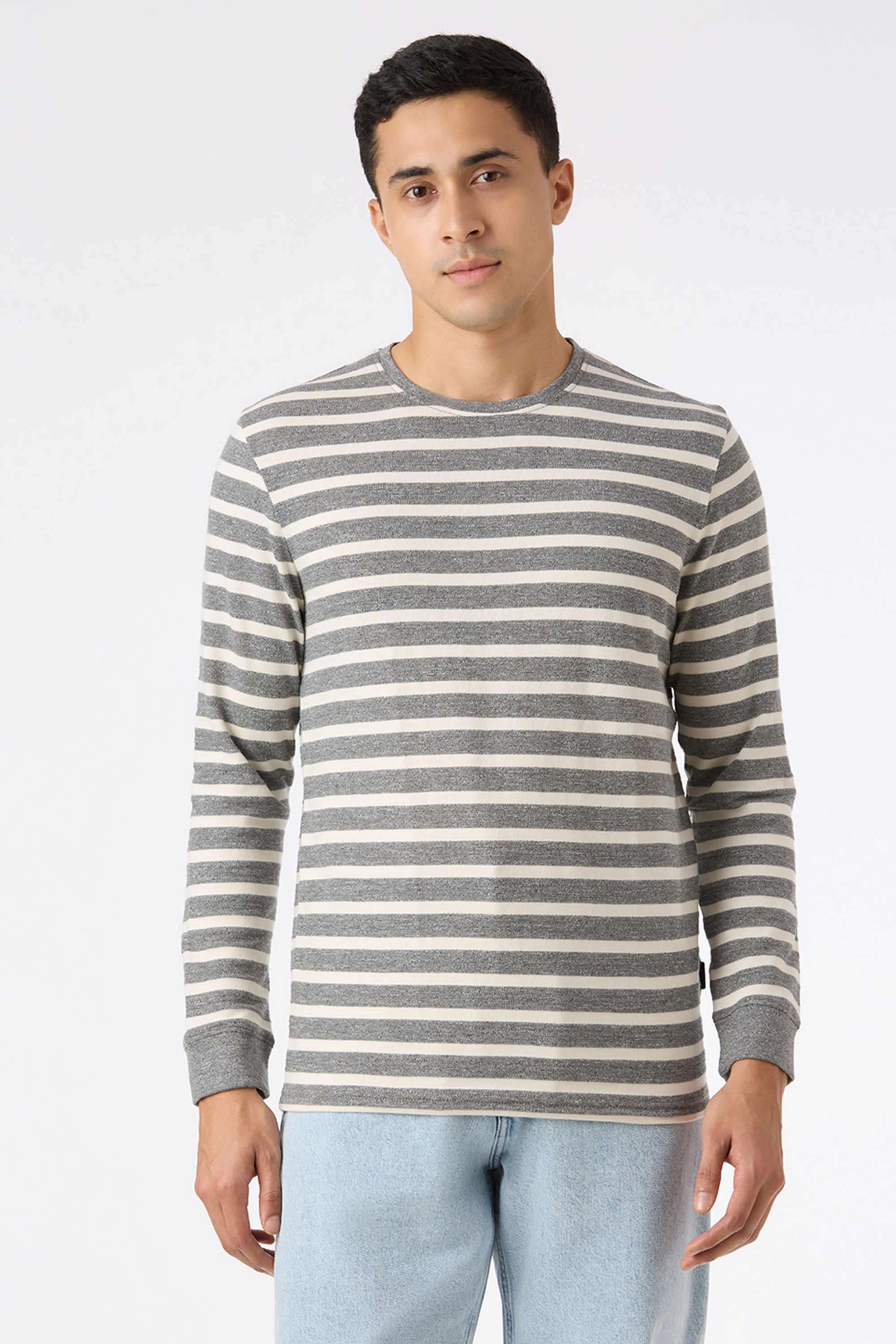 Stripes-Poly-Cotton-Slim-Fit-Men-T-Shirt