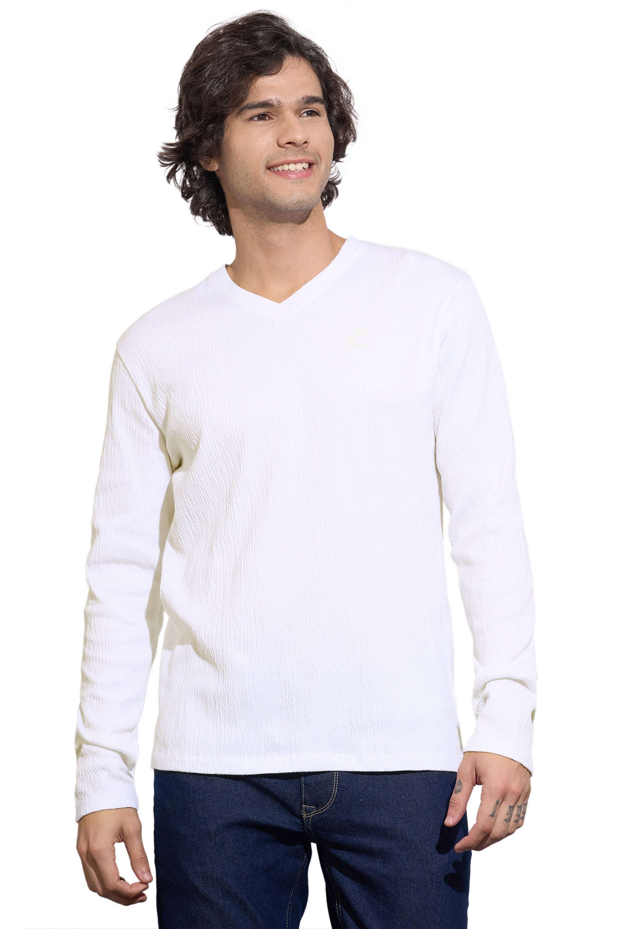 Solid-Cotton-Slim-Fit-Men-T-Shirt