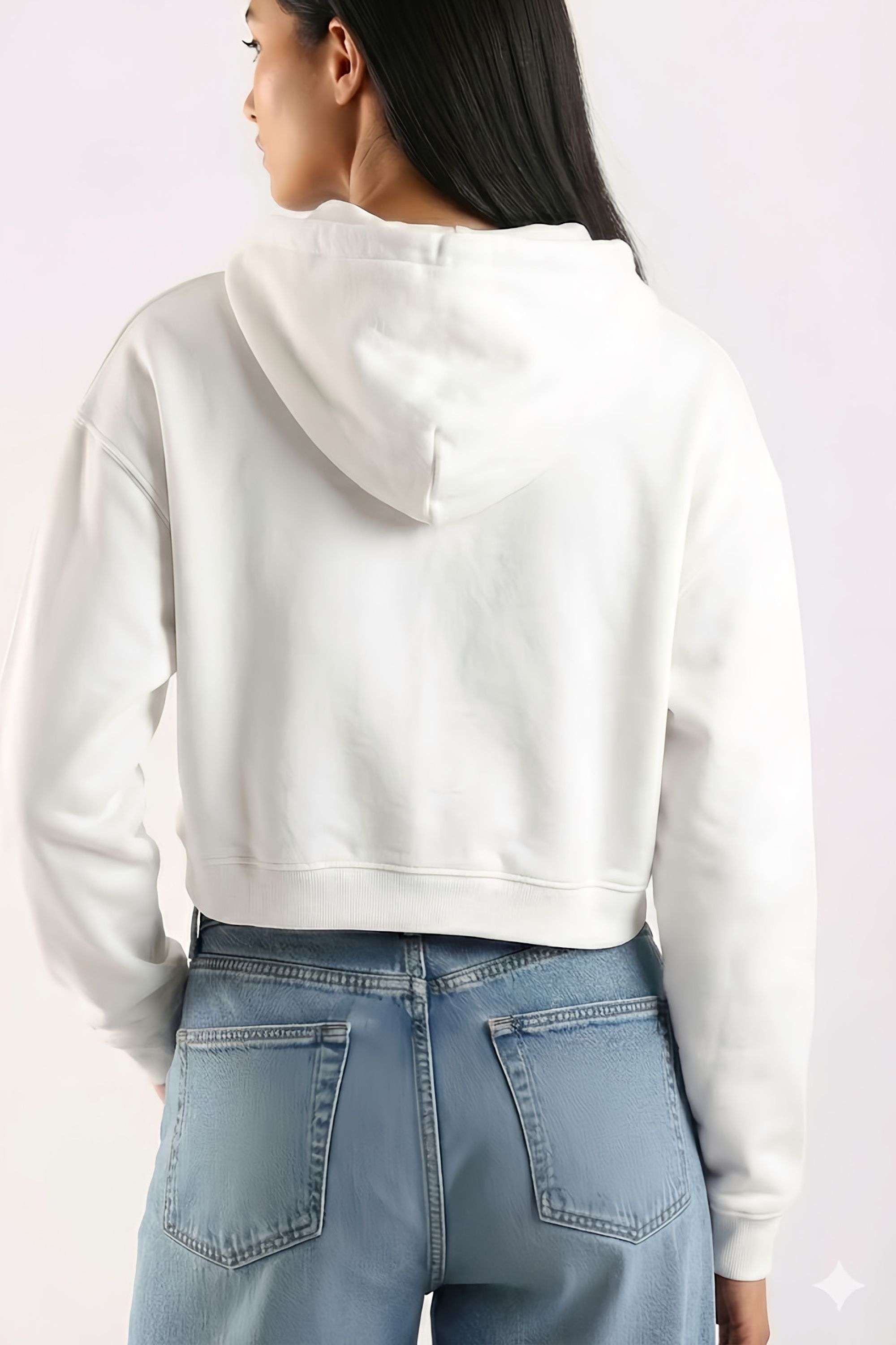 Solid-Hooded-Blended-Fabric-Women-s-Sweatshirt