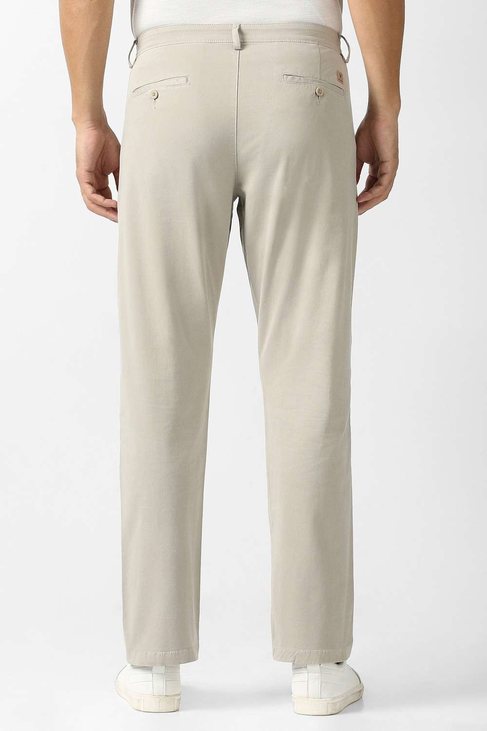 Solid-Cotton-Blend-Relaxed-Fit-Men-s-Casual-Trousers