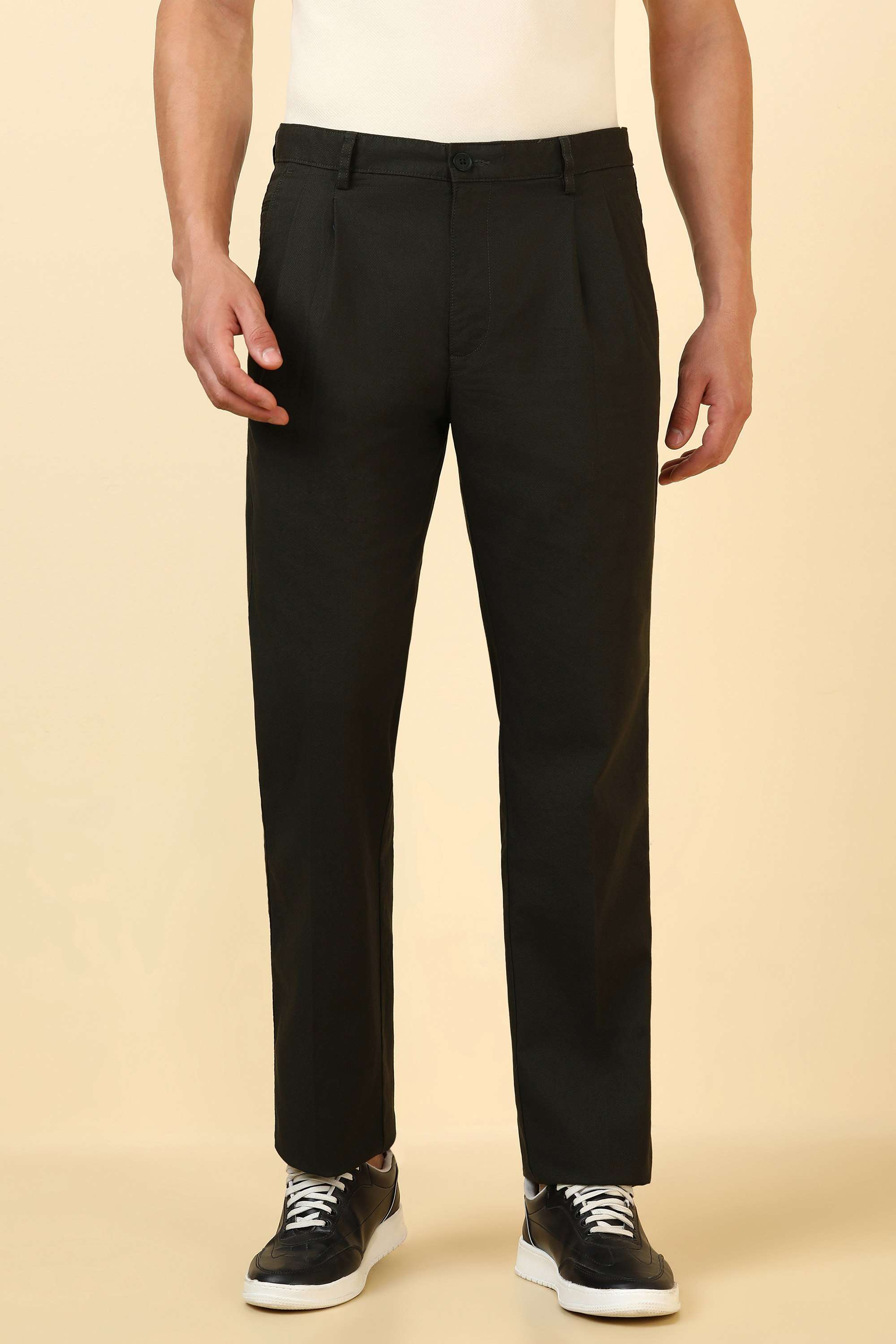 Textured-Cotton-Blend-Regular-Fit-Men-s-Formal-Trousers