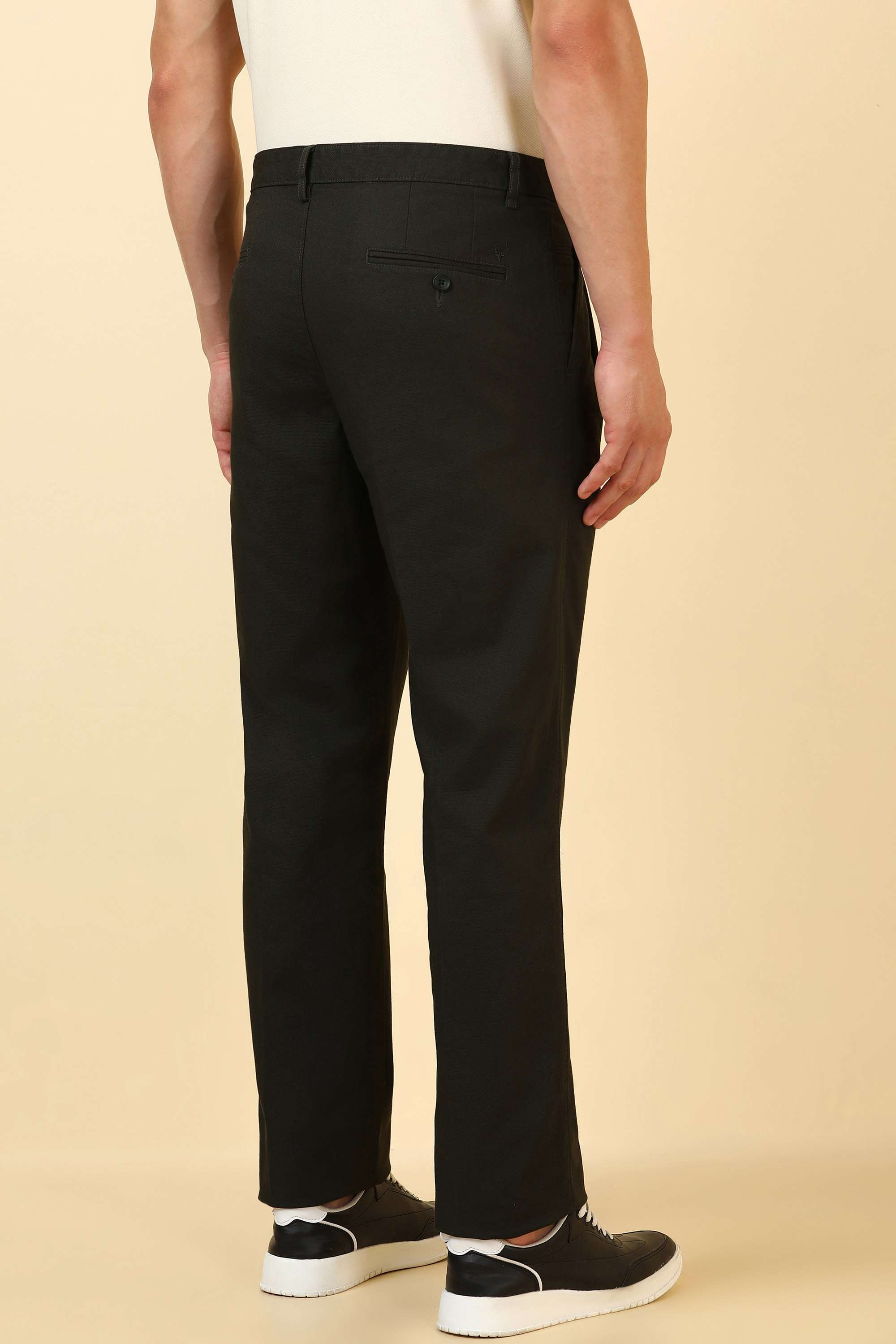 Textured-Cotton-Blend-Regular-Fit-Men-Trousers