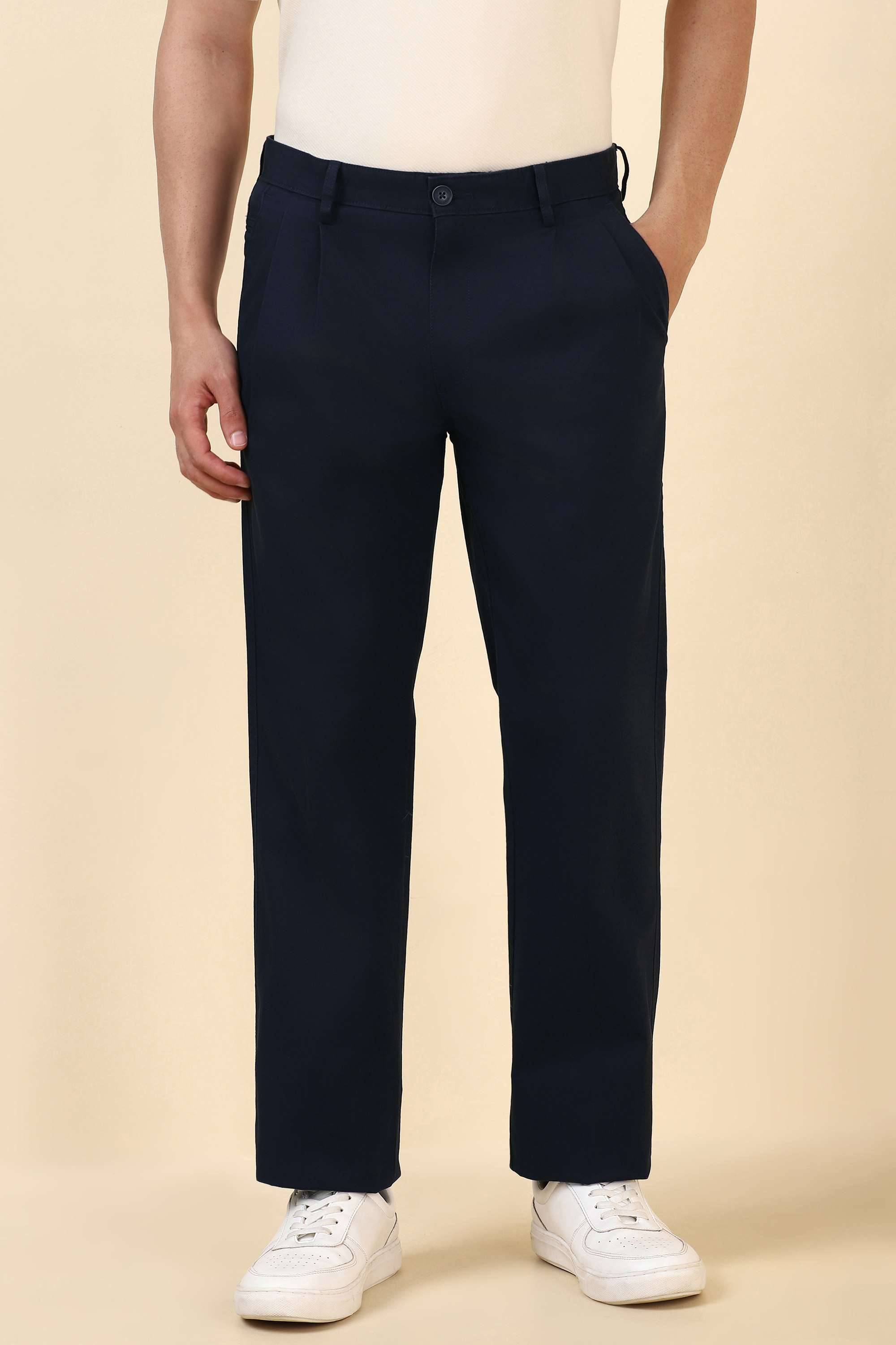 Textured-Cotton-Blend-Regular-Fit-Men-s-Formal-Trousers