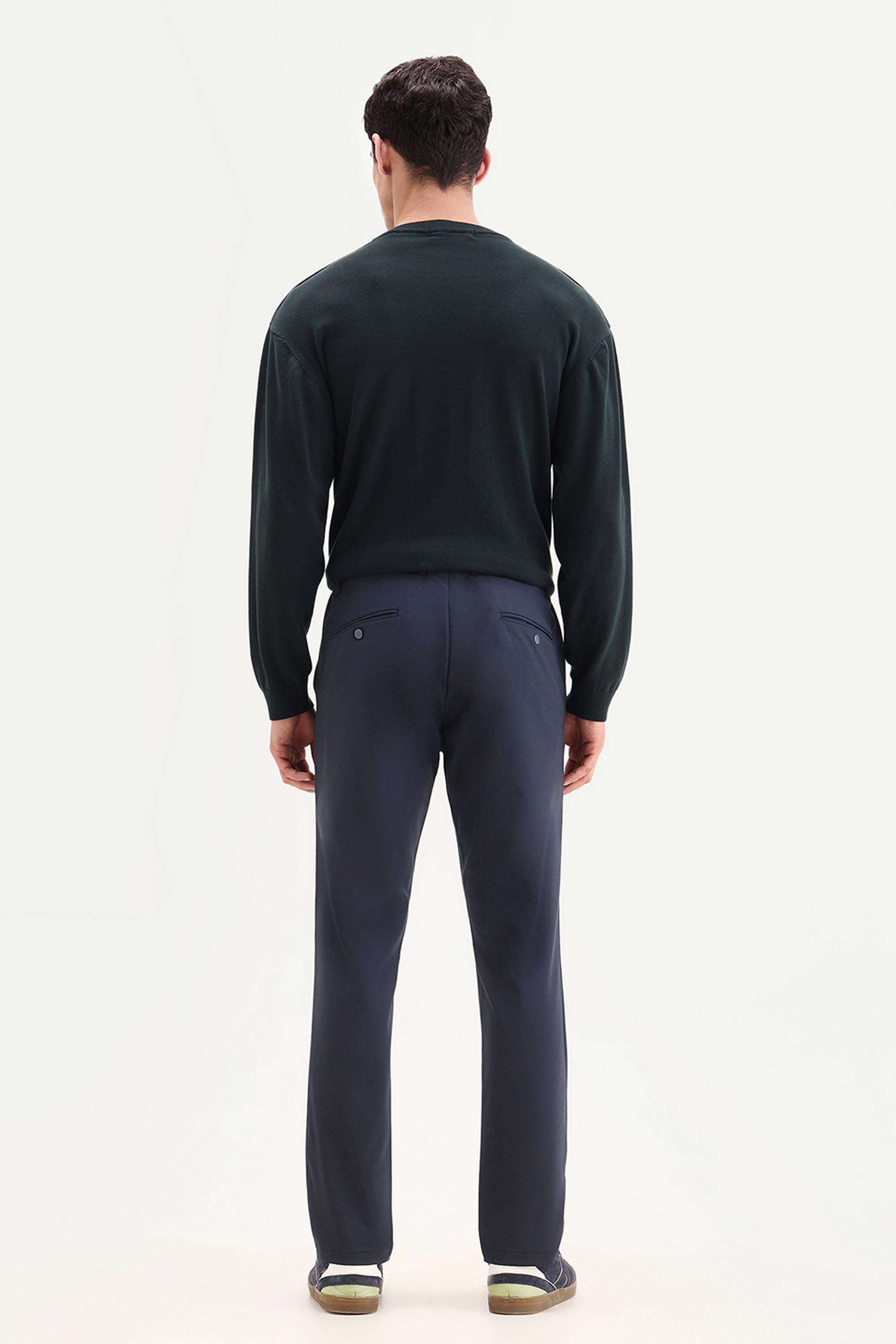 Solid-Cotton-Regular-Fit-Men-Casual-Wear-Trouser