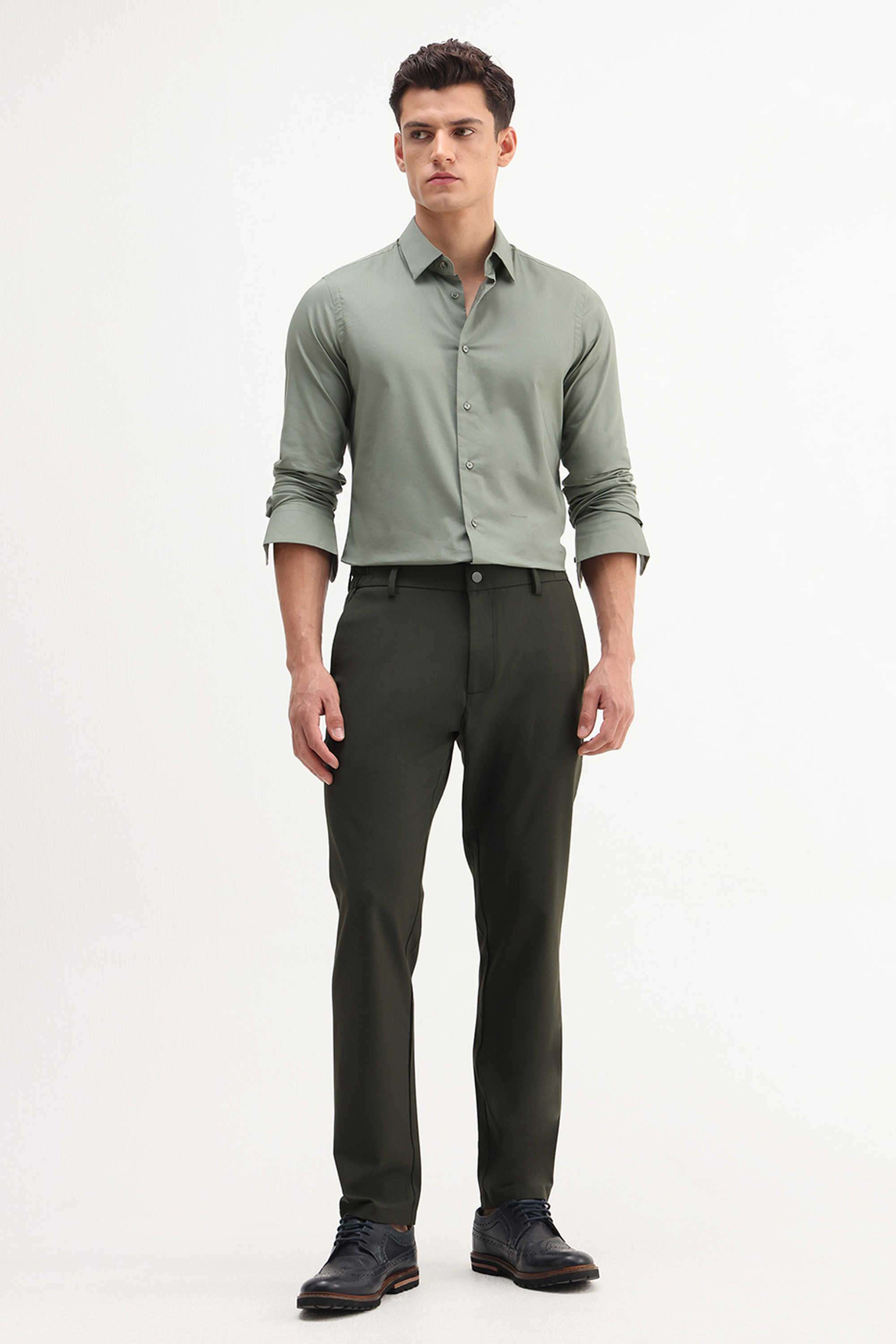 Solid-Cotton-Regular-Fit-Men-s-Casual-Trousers