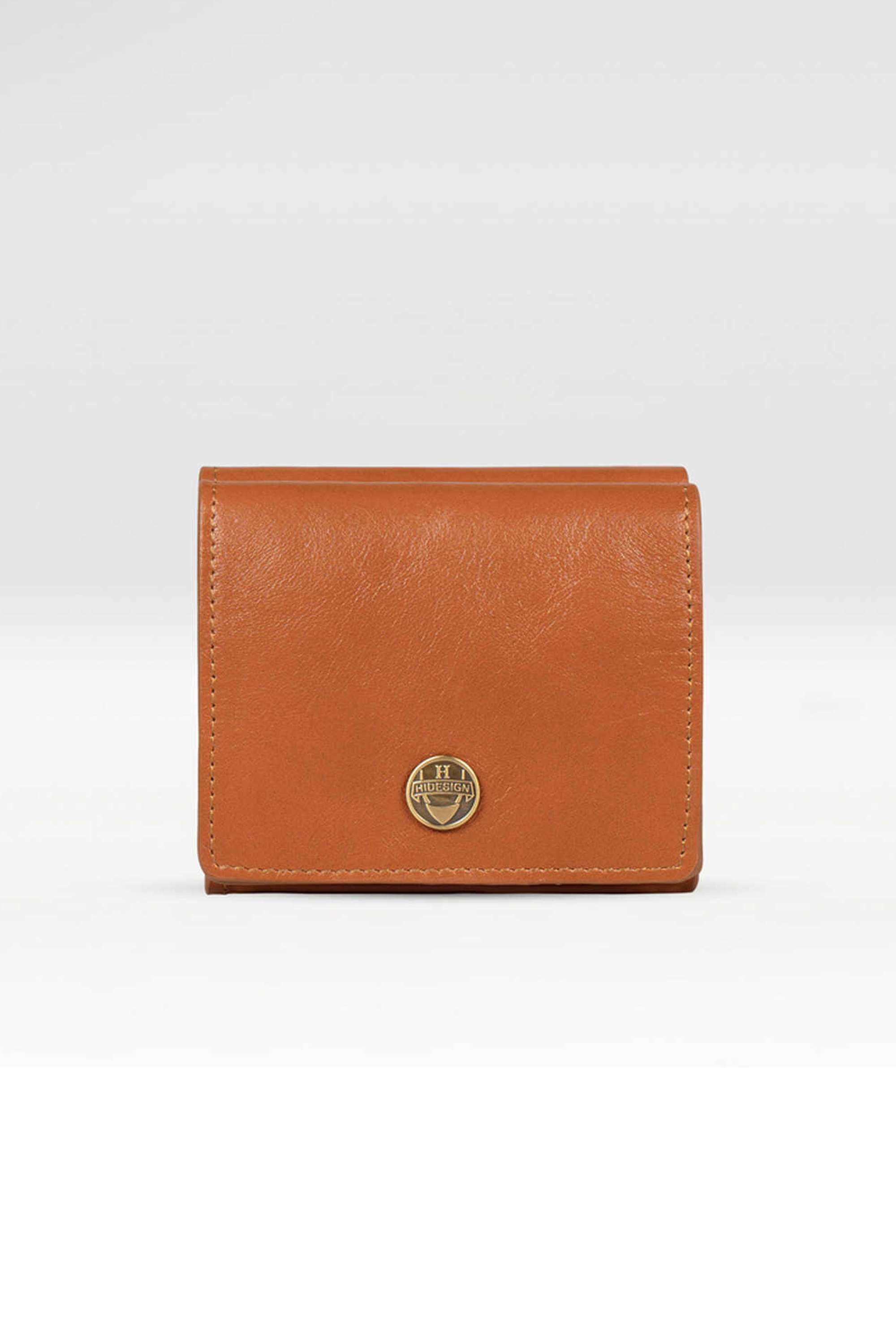 Snap-Button-IVY-Pure-Leather-Women-Casual-Wear-Wallet