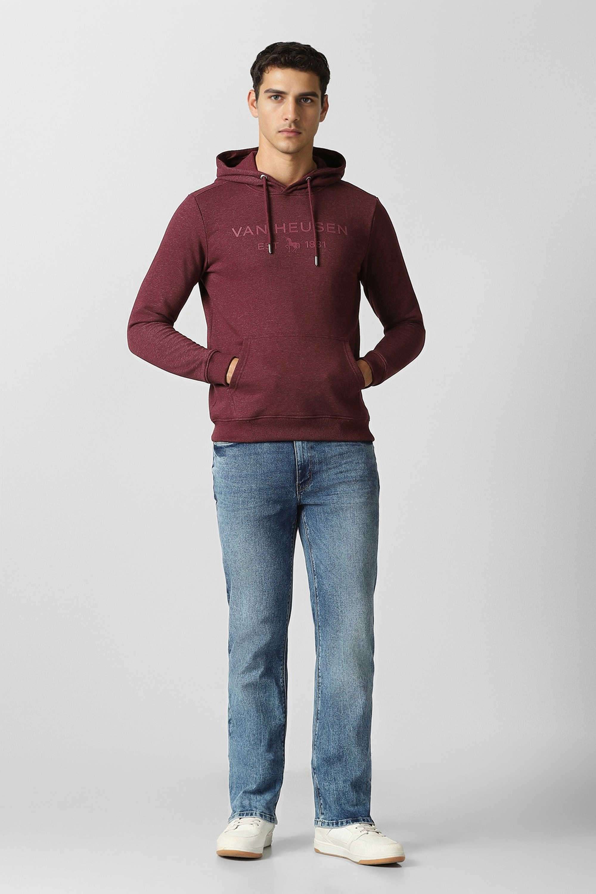 Solid-Blended-Fabric-Regular-Fit-Men-s-Sweatshirt