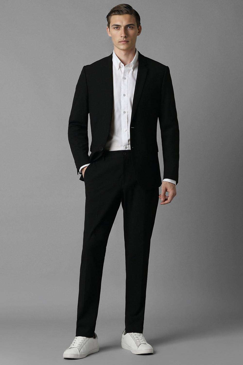 Solid-Polyester-Super-Slim-Fit-Men-s-Suit