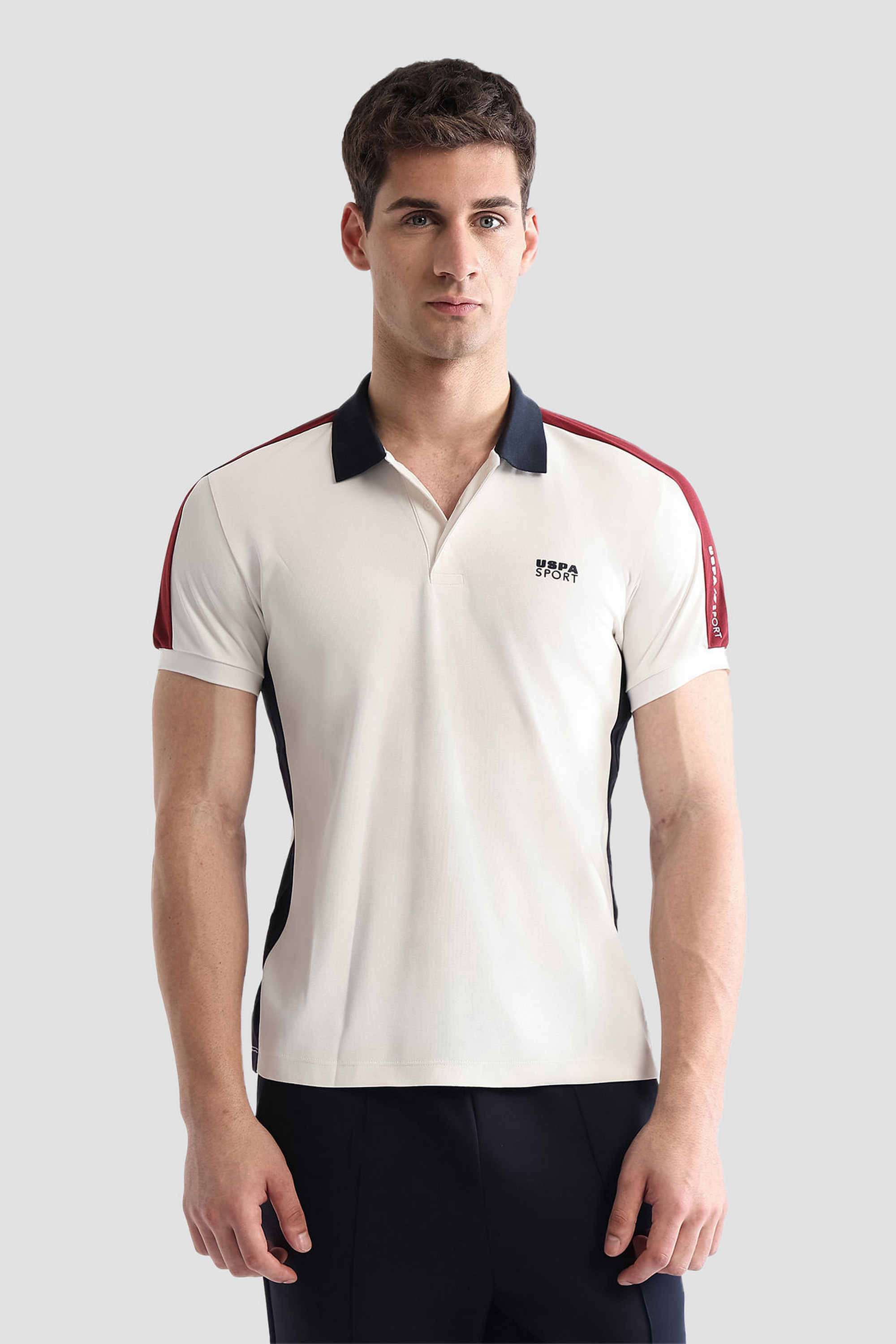 Solid-Polyester-Polo-Men-s-T-Shirt