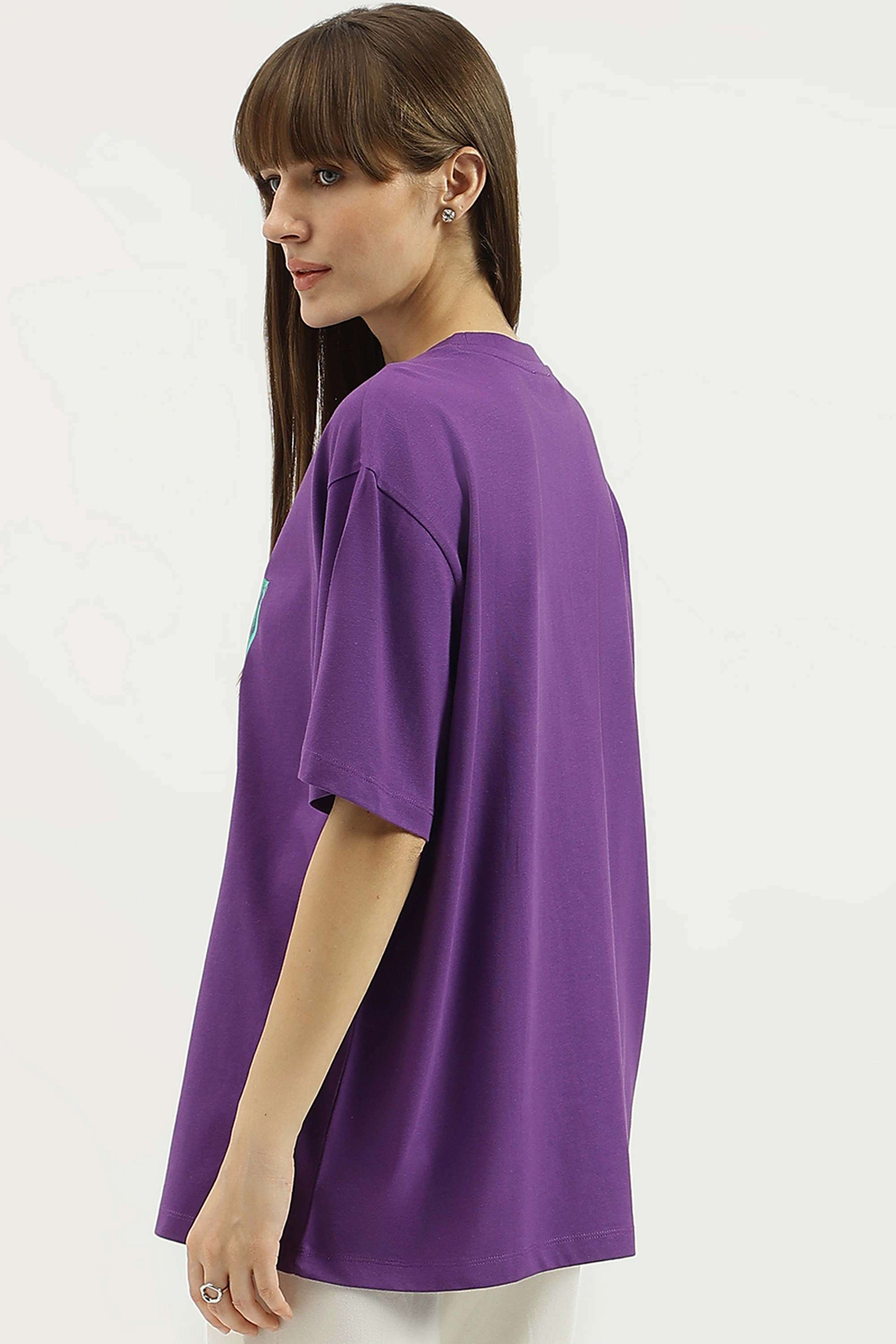 Solid-Blended-Fabric-Regular-Fit-Women-s-Top