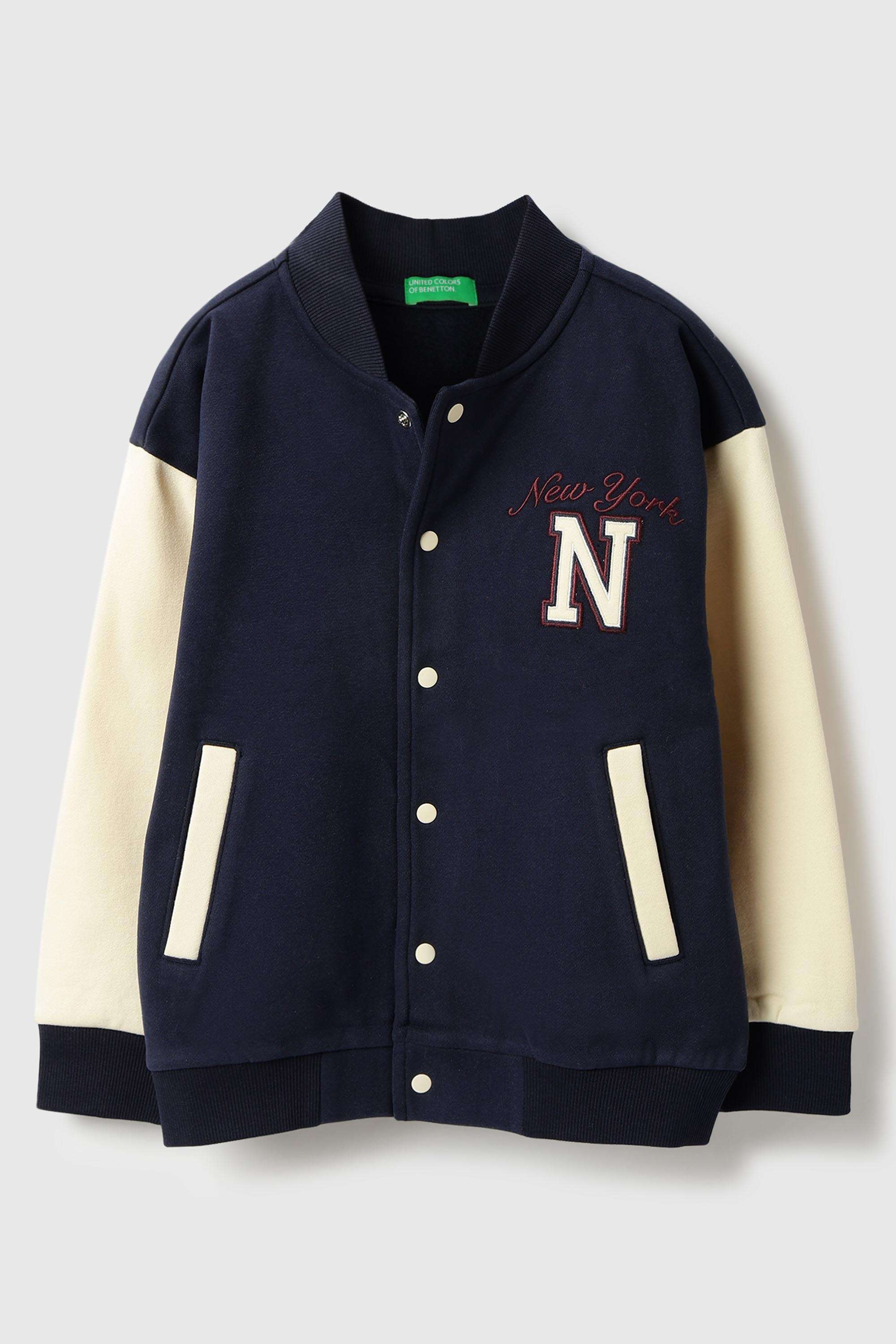 Embroidered-Poly-Cotton-High-Neck-Boy-s-Open-Sweatshirt