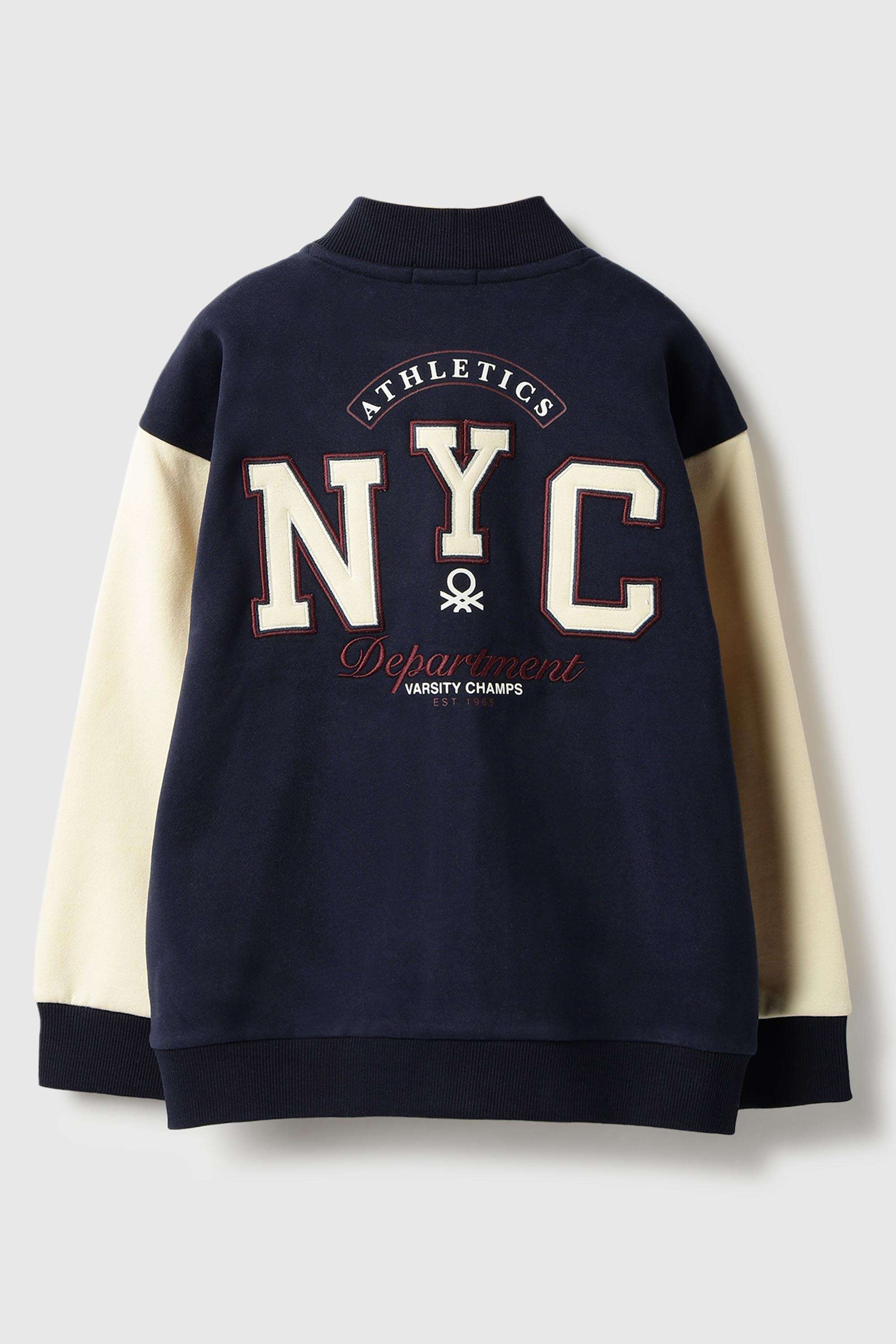 Embroidered-Poly-Cotton-High-Neck-Boy-s-Open-Sweatshirt