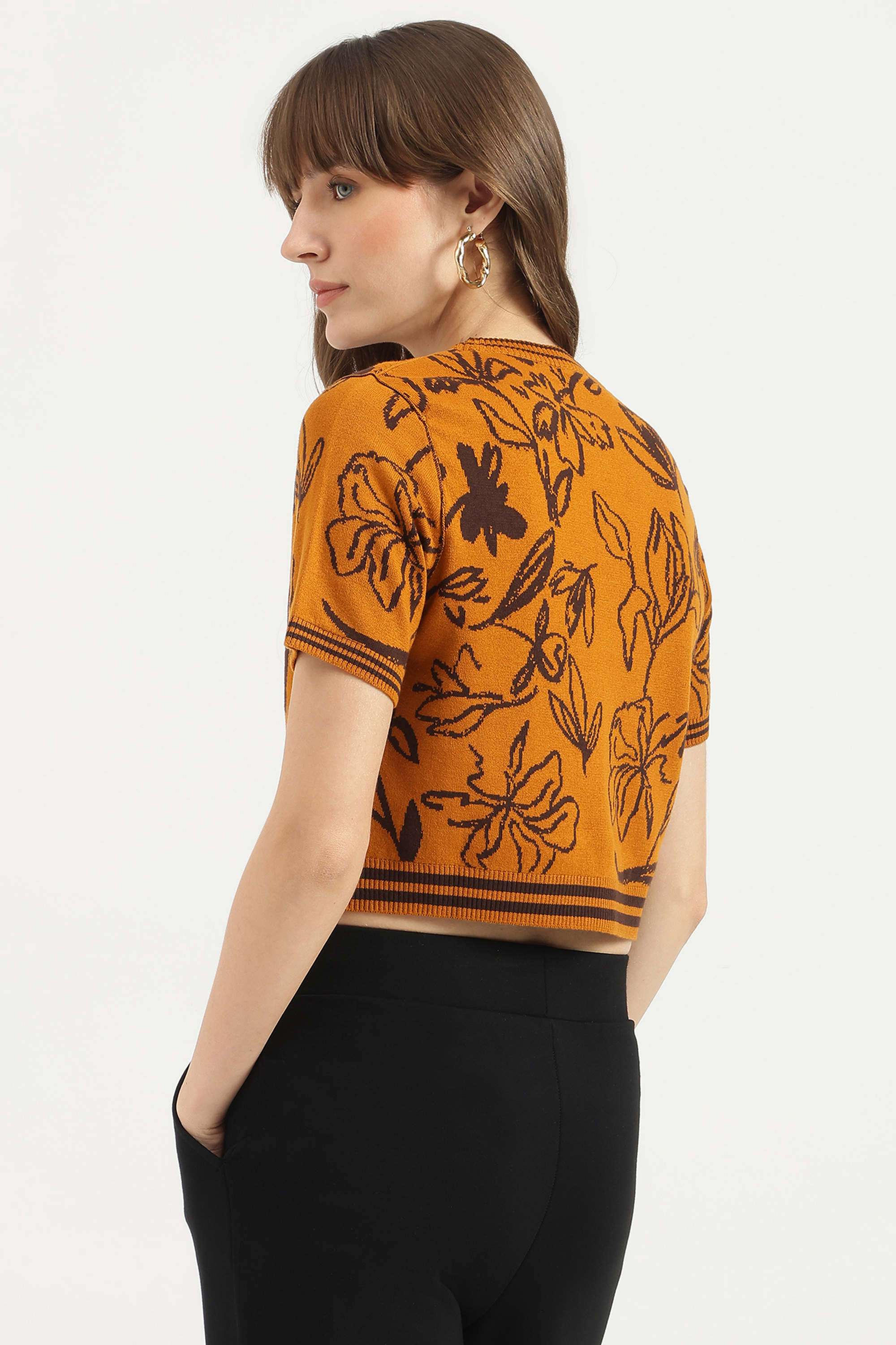 Solid-Blended-Fabric-Regular-Fit-Women-s-Sweater