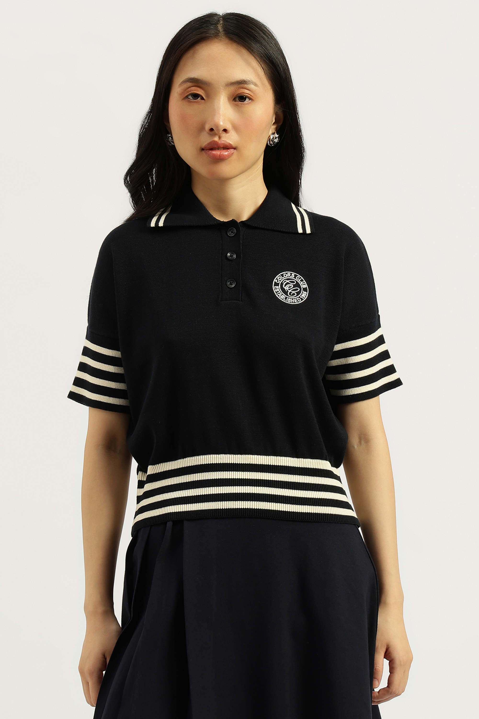 Solid-Blended-Fabric-Regular-Fit-Women-s-Sweater