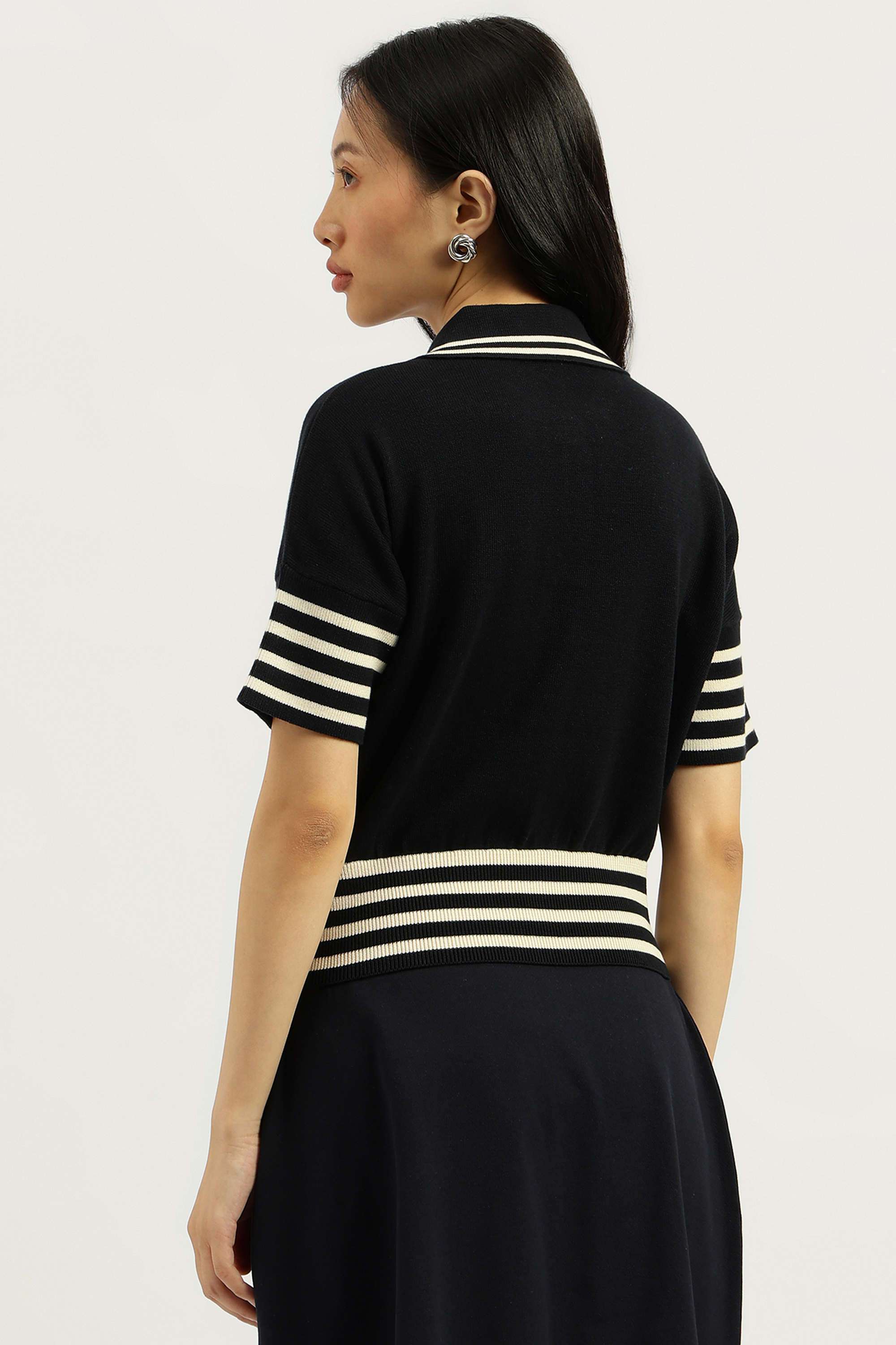 Solid-Blended-Fabric-Regular-Fit-Women-s-Sweater