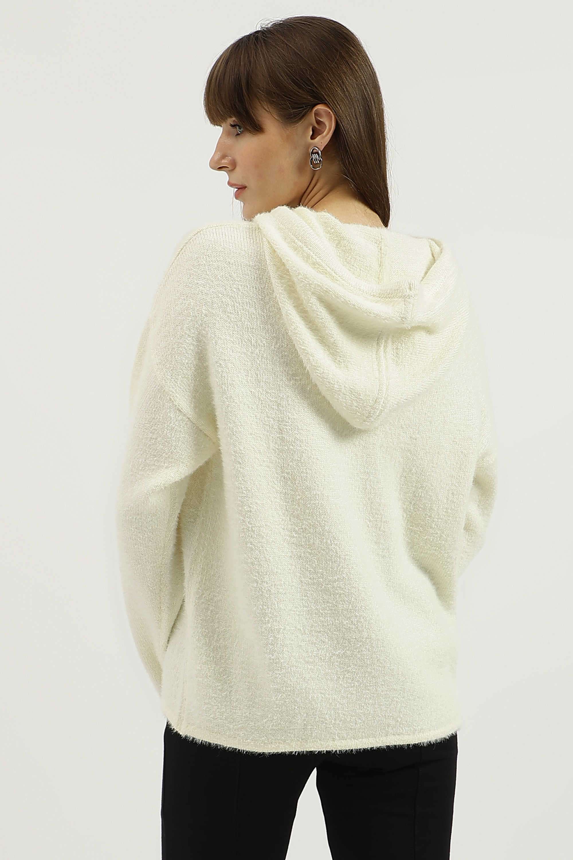 Solid-Blended-Fabric-Regular-Fit-Women-s-Sweater