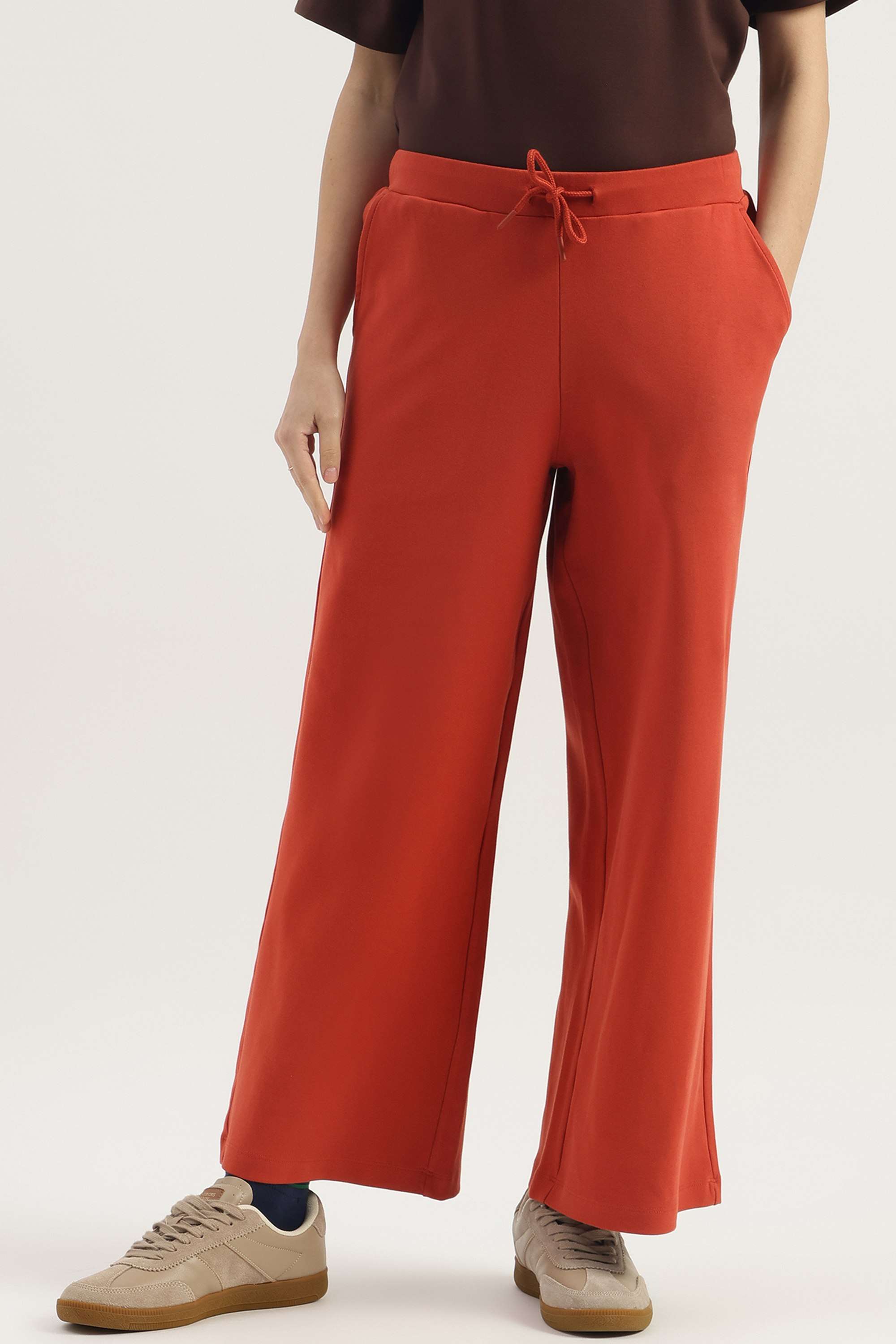 Printed-Regular-Fit-Blended-Fabric-Women-s-Casual-Wear-Pants