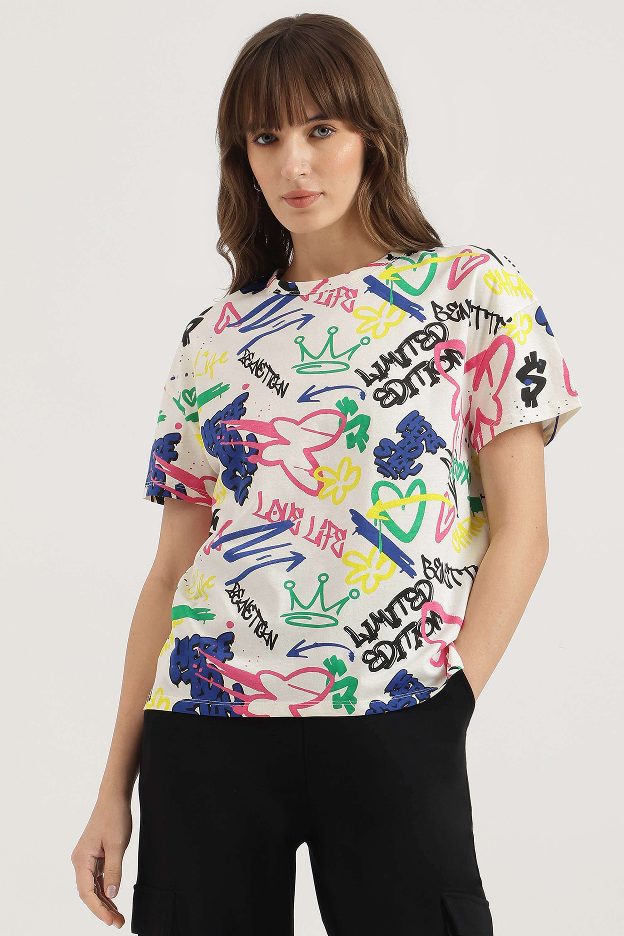 Solid-Blended-Fabric-Regular-Fit-Women-s-Top