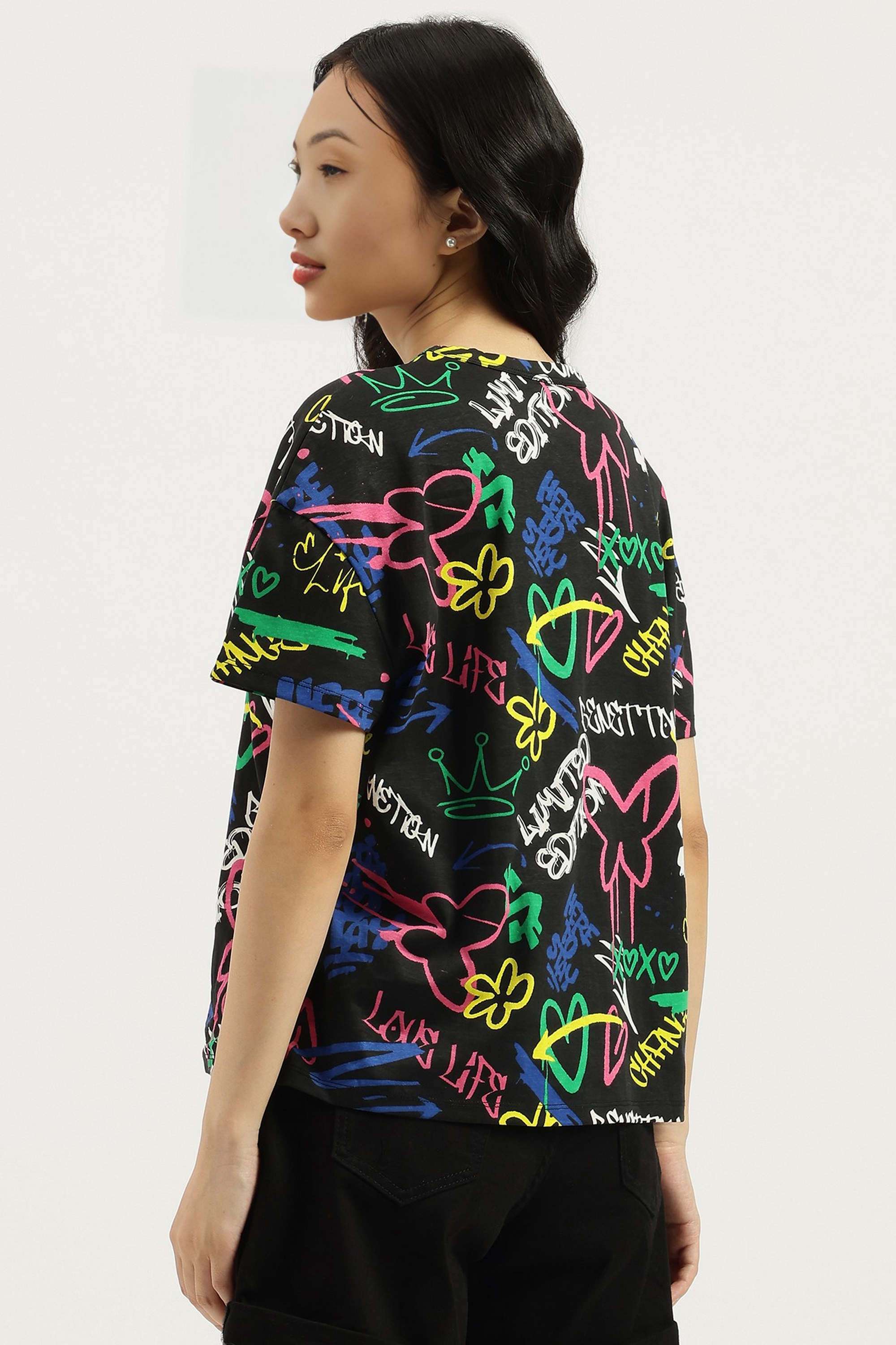 Solid-Blended-Fabric-Regular-Fit-Women-s-Top