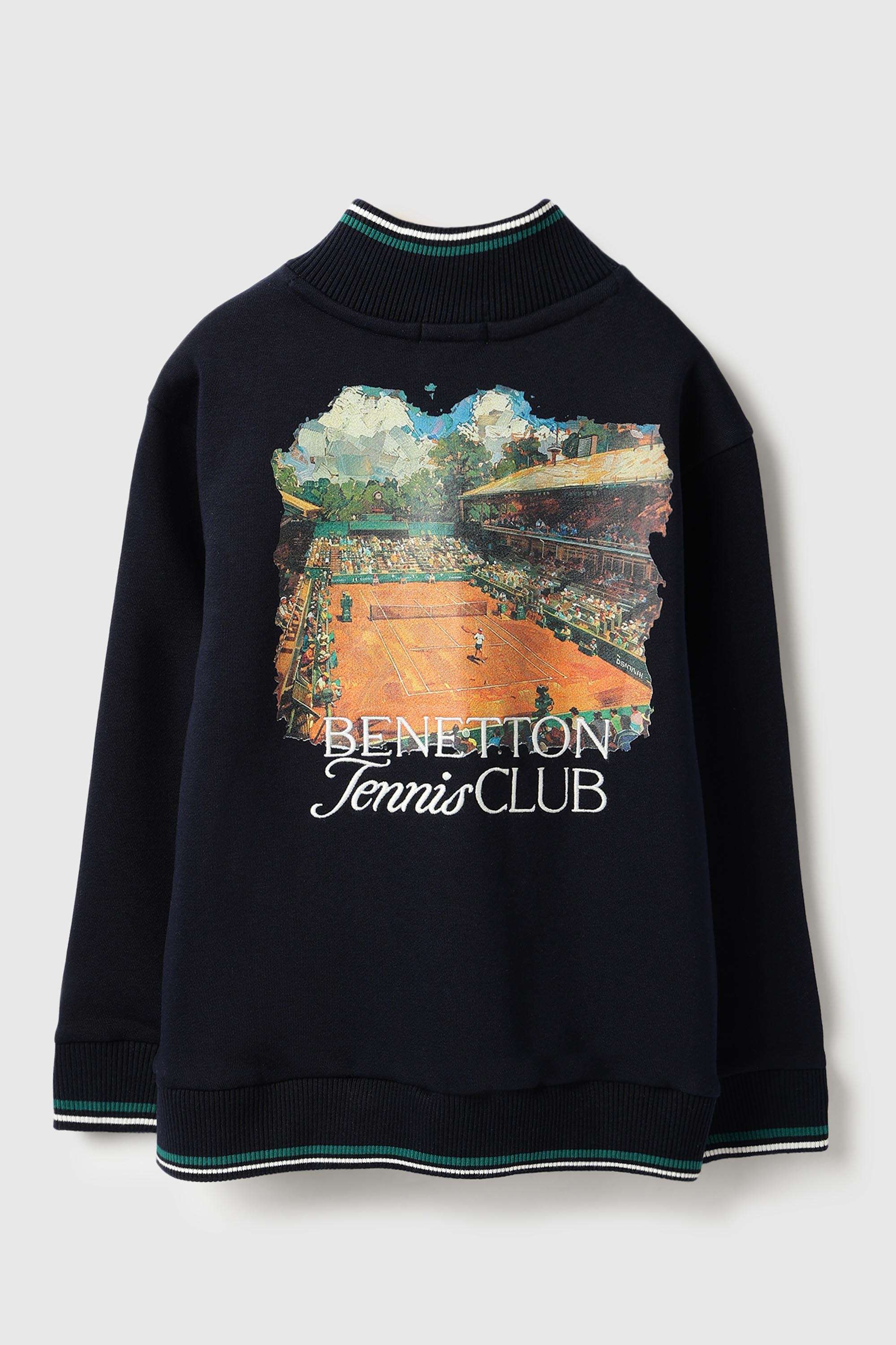 Graphic-Print-Poly-Cotton-High-Neck-Boy-s-Open-Sweatshirt
