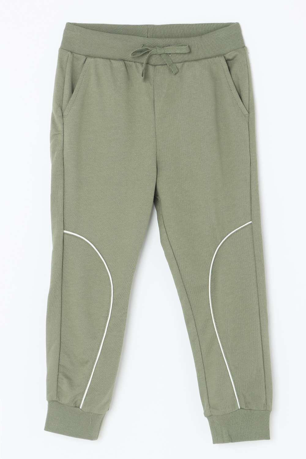 Solid-Blended-Fabric-Regular-Fit-Unisex-Joggers