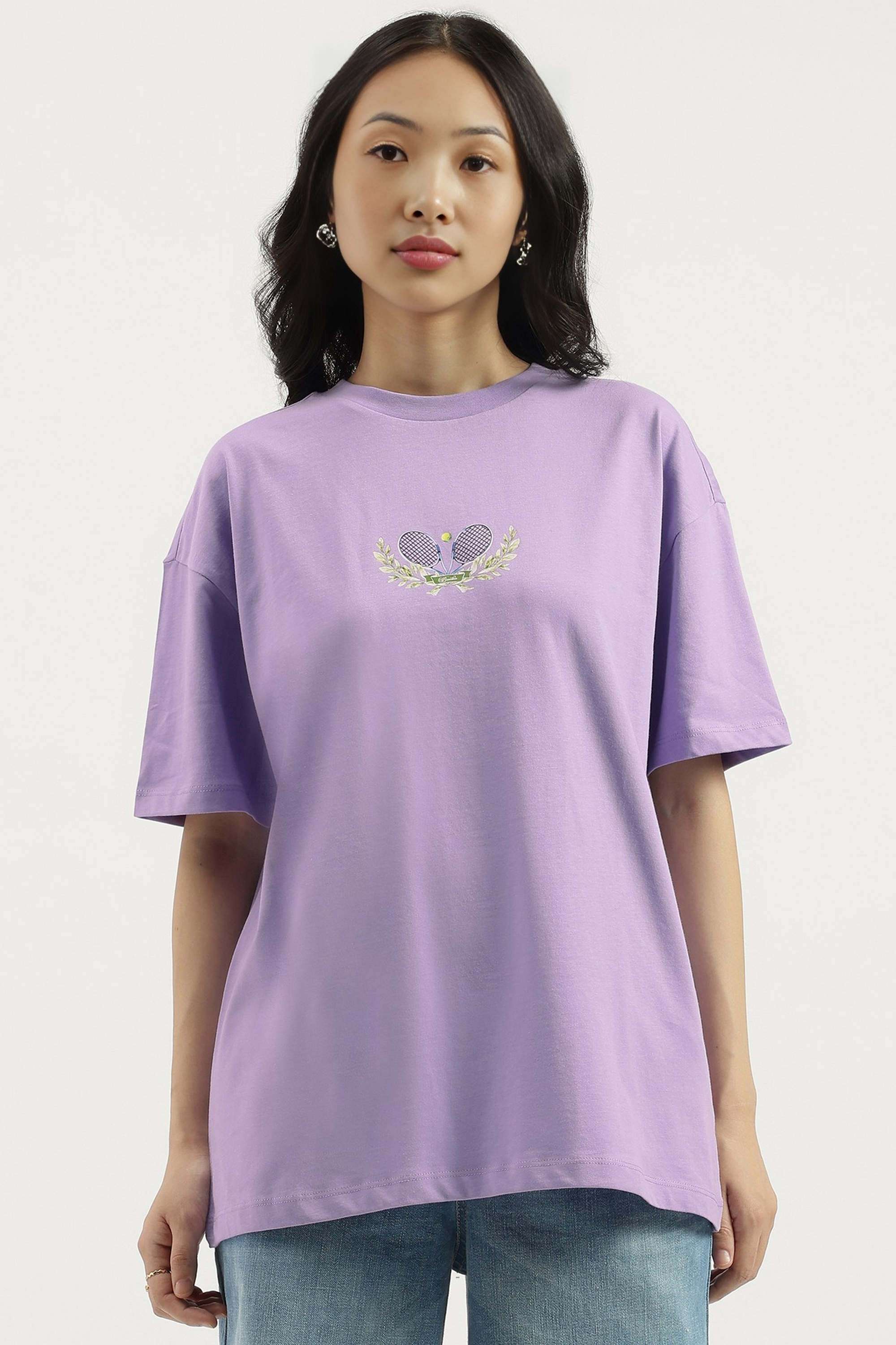 Solid-Blended-Fabric-Regular-Fit-Women-s-Top