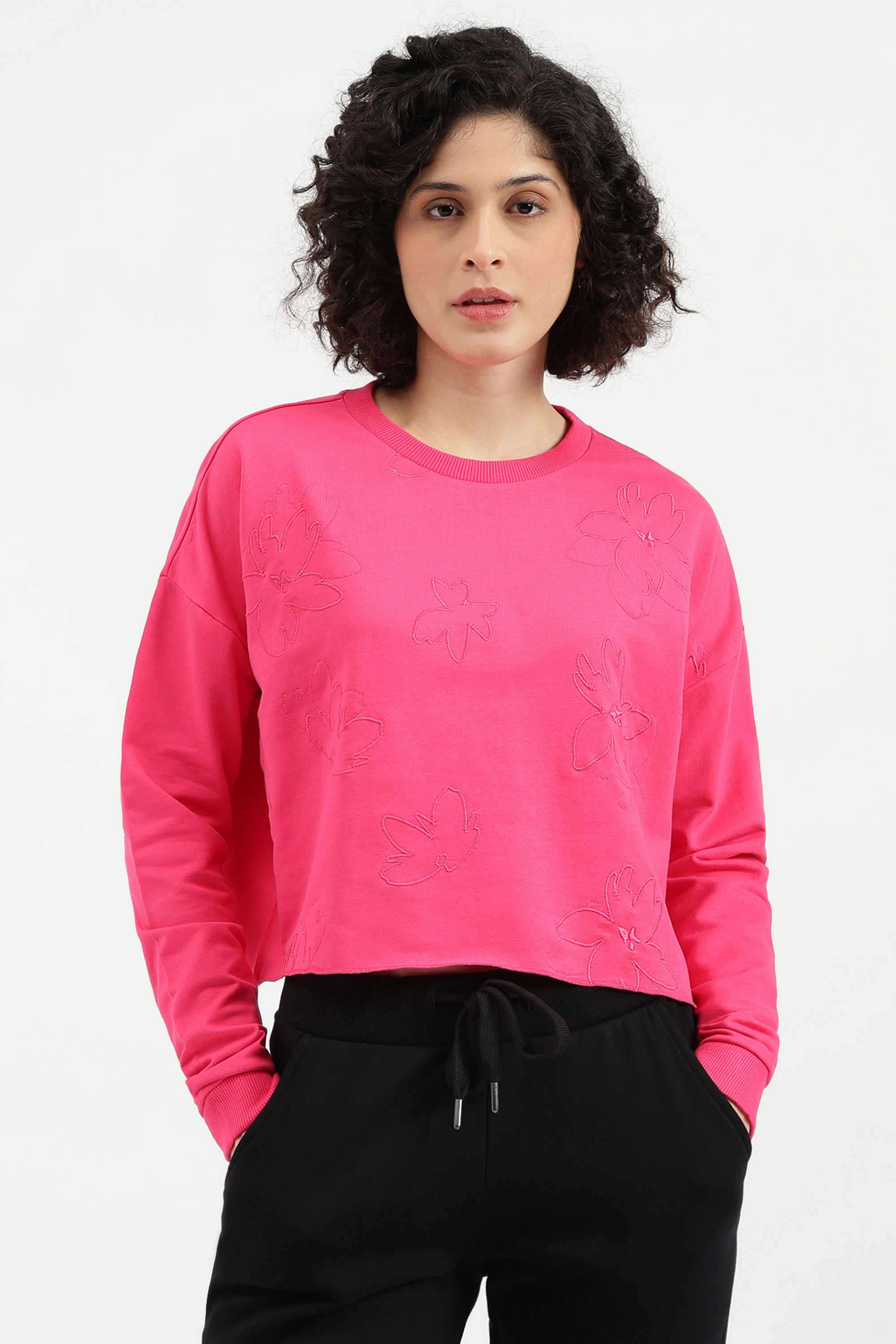 Printed-Blended-Fabric-Women-s-Casual-Wear-Sweatshirt
