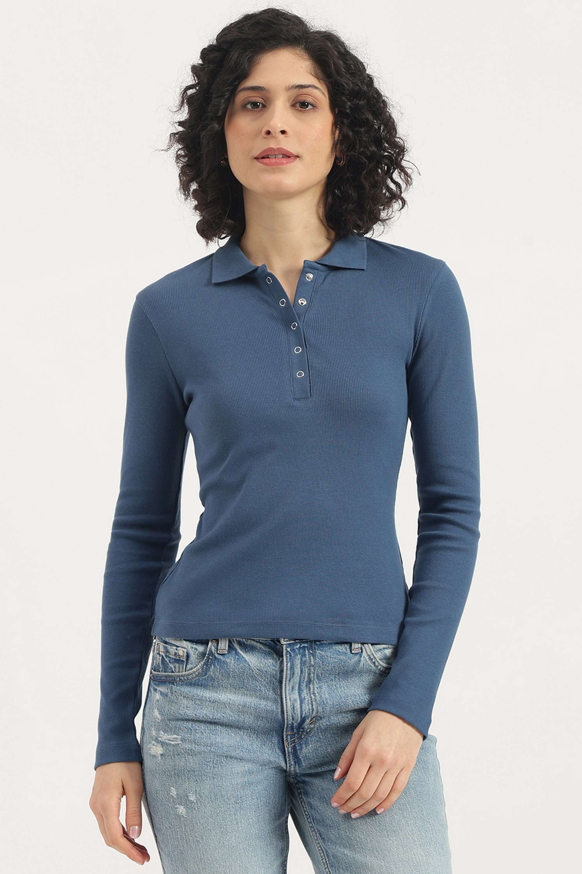 Printed-Blended-Fabric-Women-s-T-Shirt