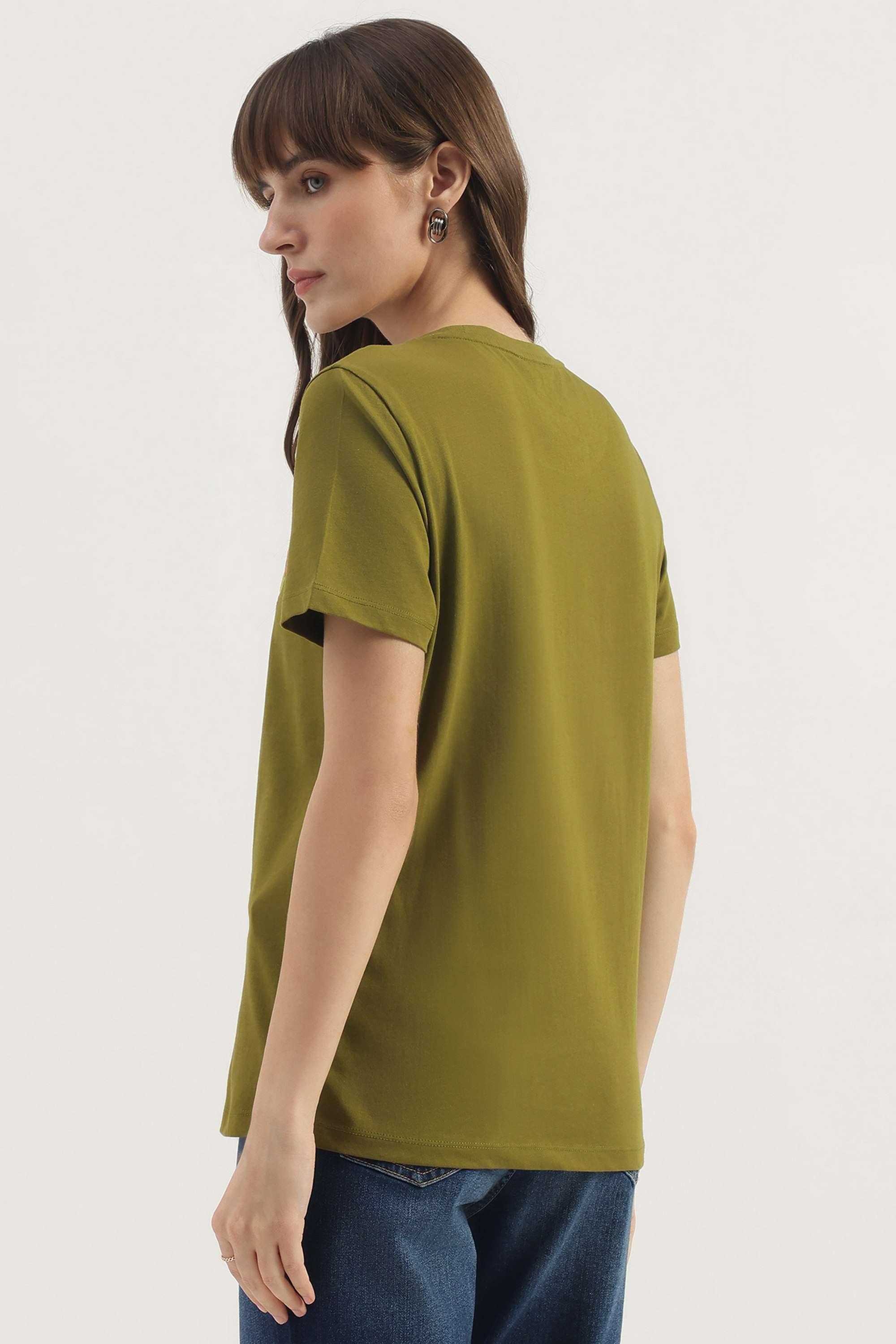 Printed-Blended-Fabric-Women-s-T-Shirt