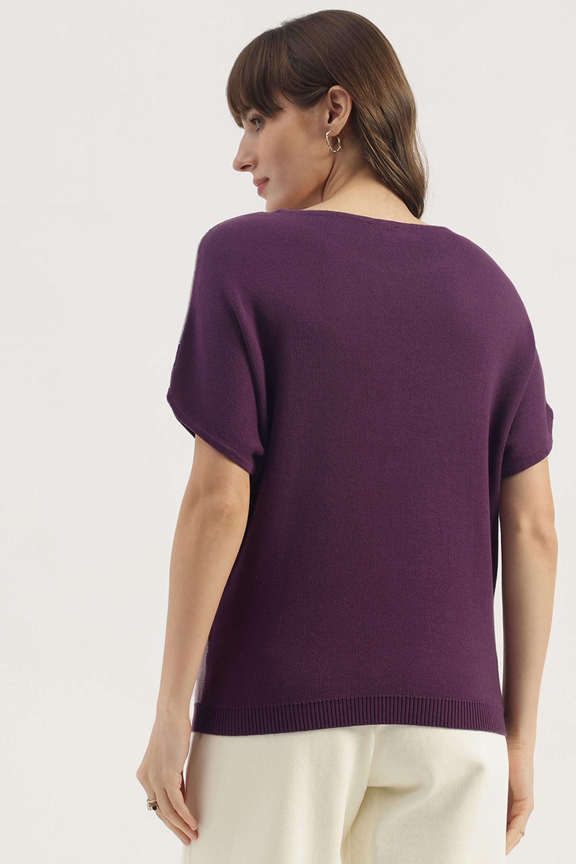 Printed-Blended-Fabric-Women-s-T-shirt