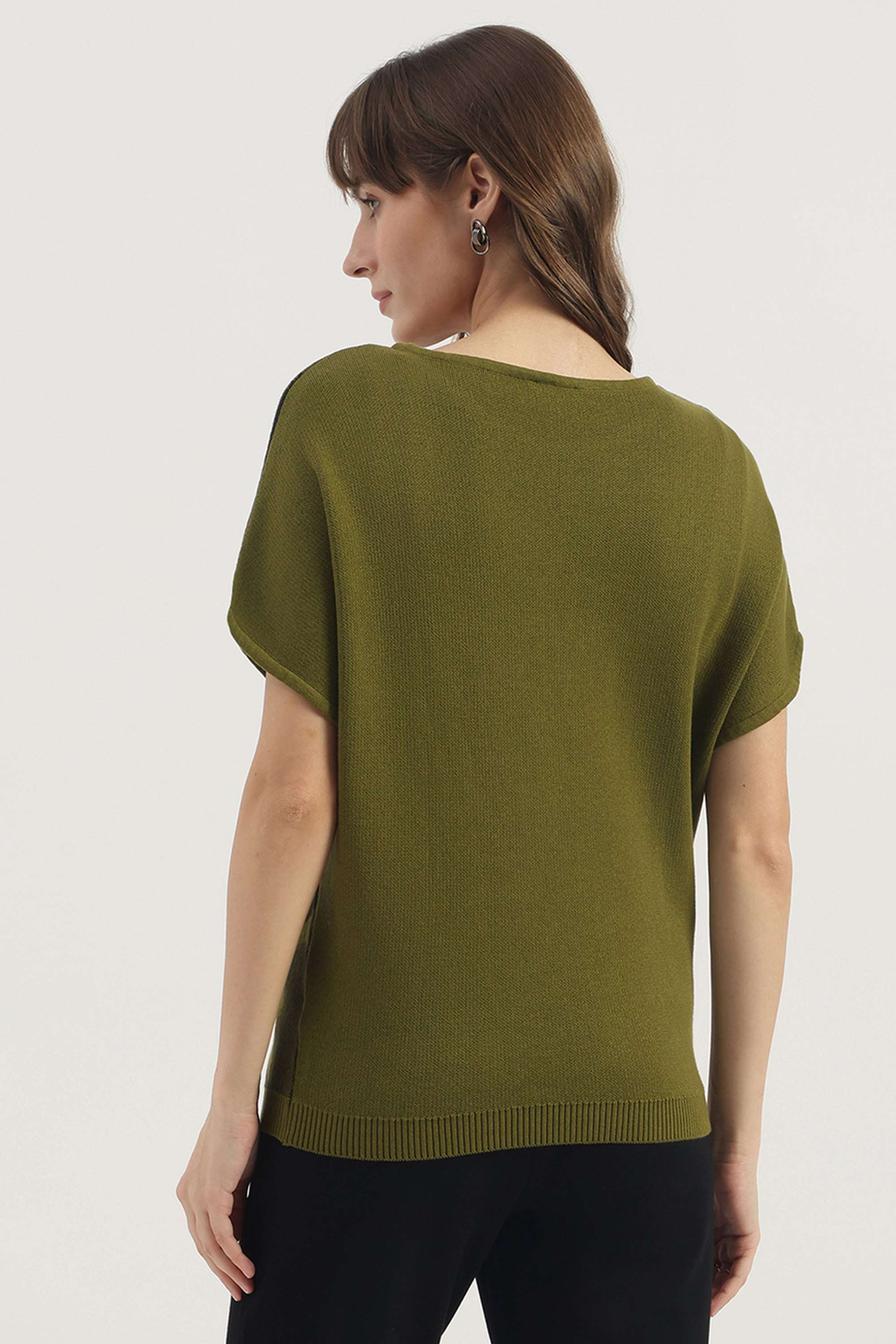 Printed-Blended-Fabric-Women-s-T-shirt