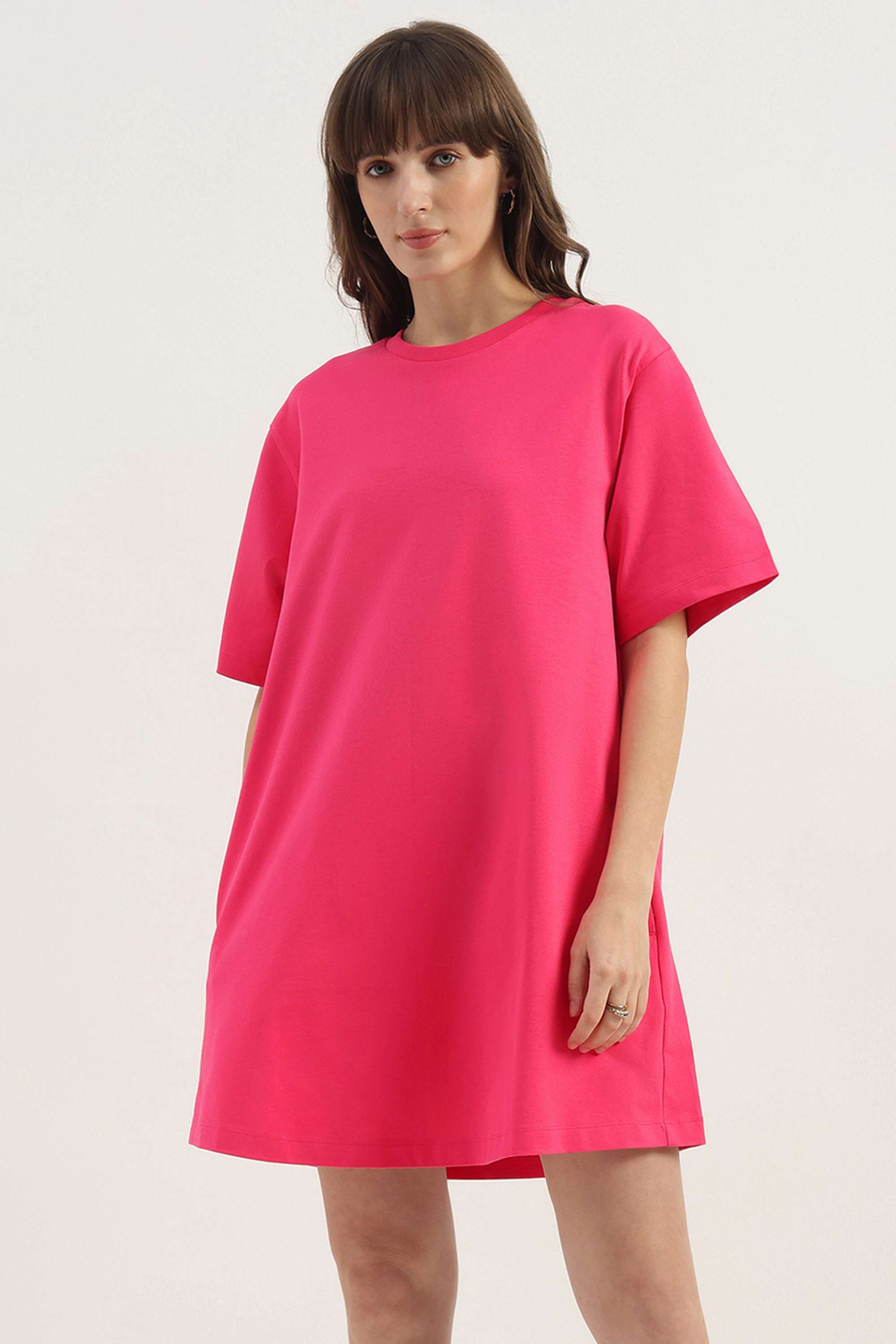 Printed-Blended-Fabric-Women-s-Dress