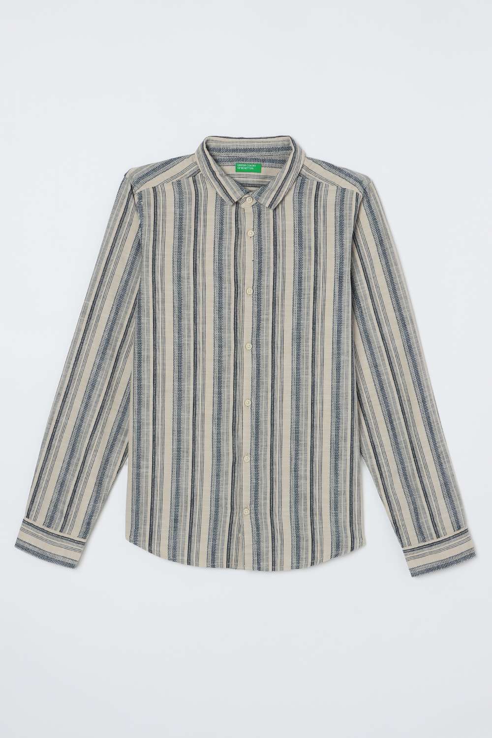 Solid-Blended-Fabric-Classic-Collar-Unisex-Shirt