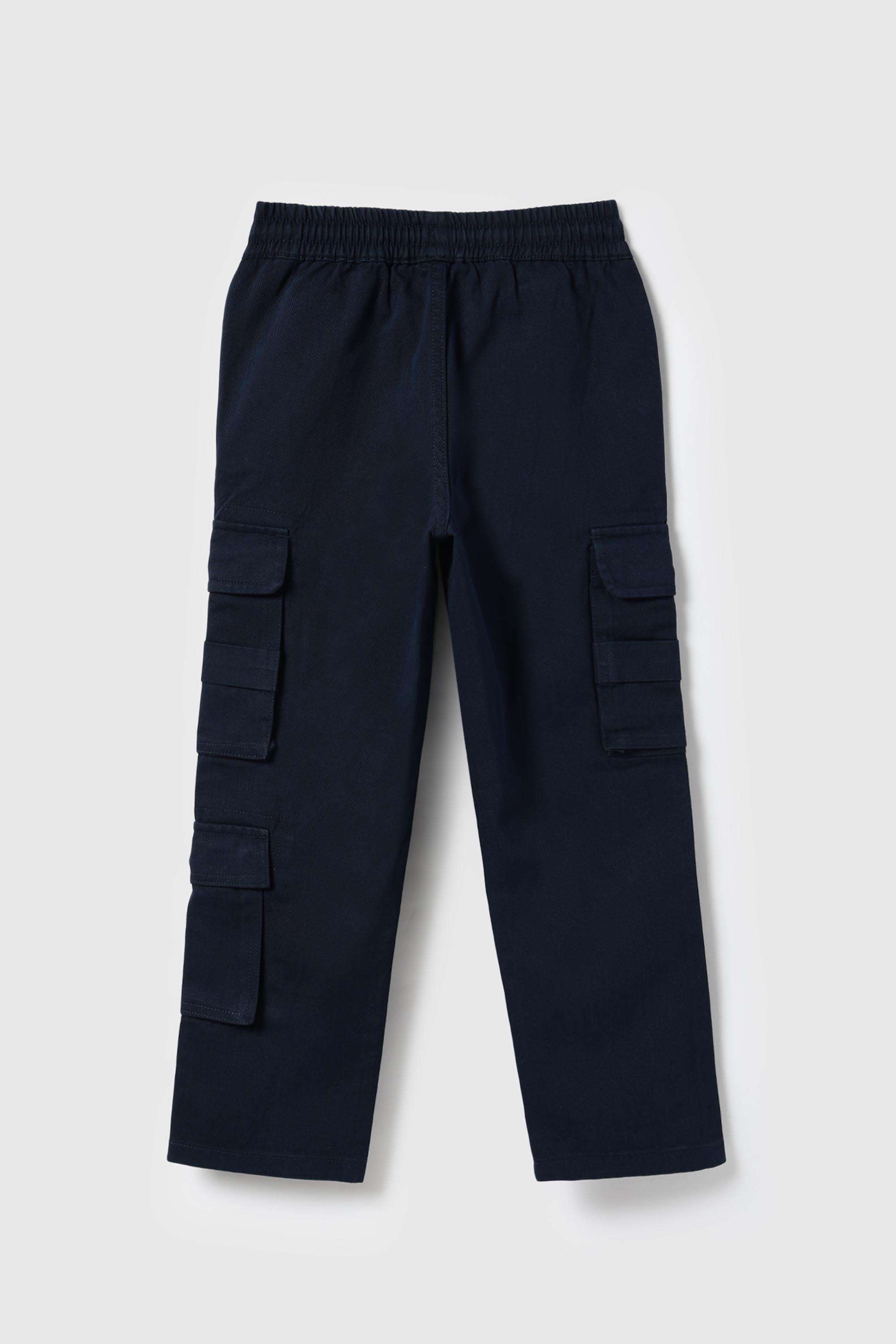Solid-Cotton-Regular-Fit-Boy-s-Trousers