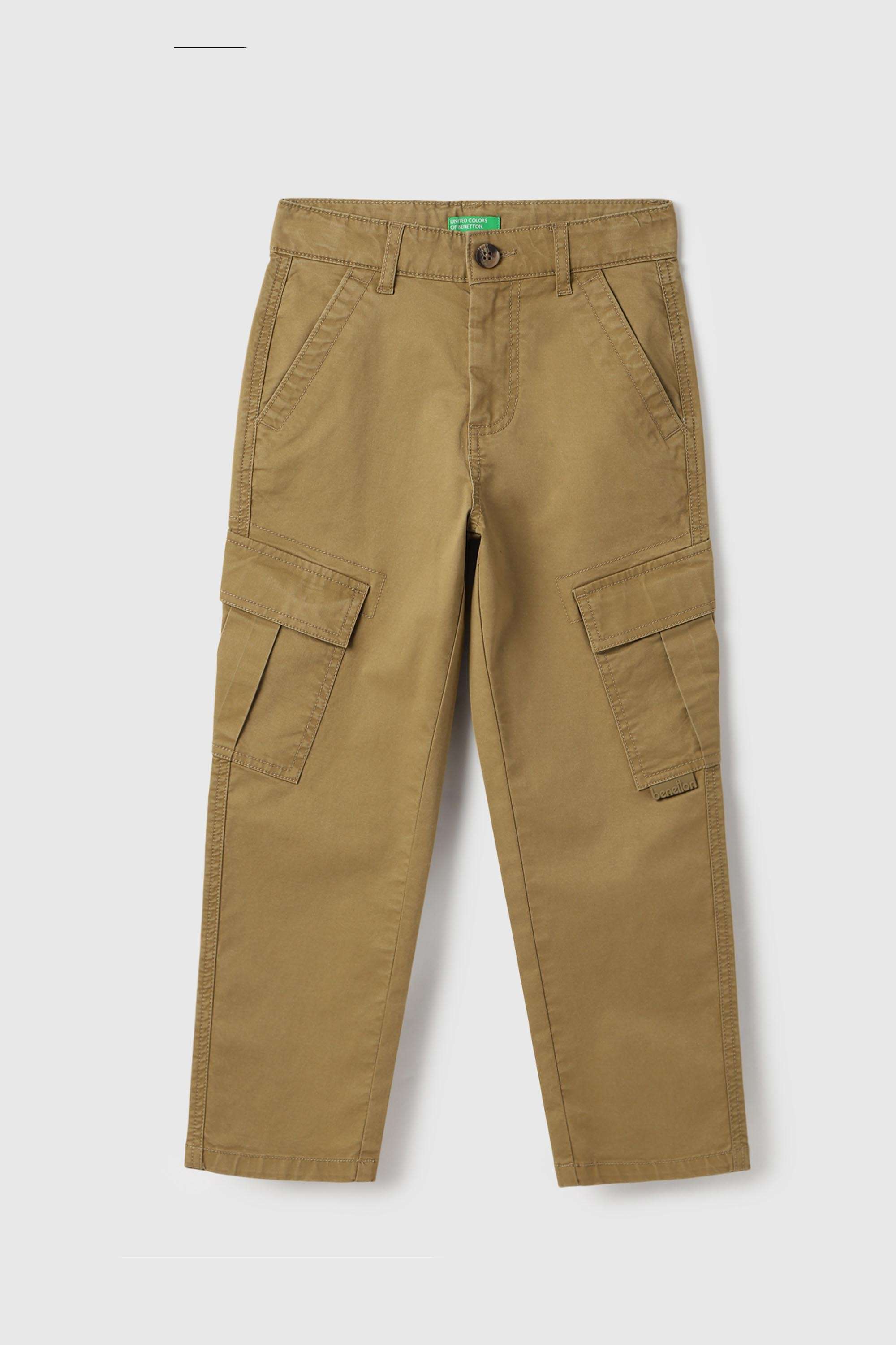 Solid-Blended-Fabric-Regular-Fit-Boy-s-Trousers