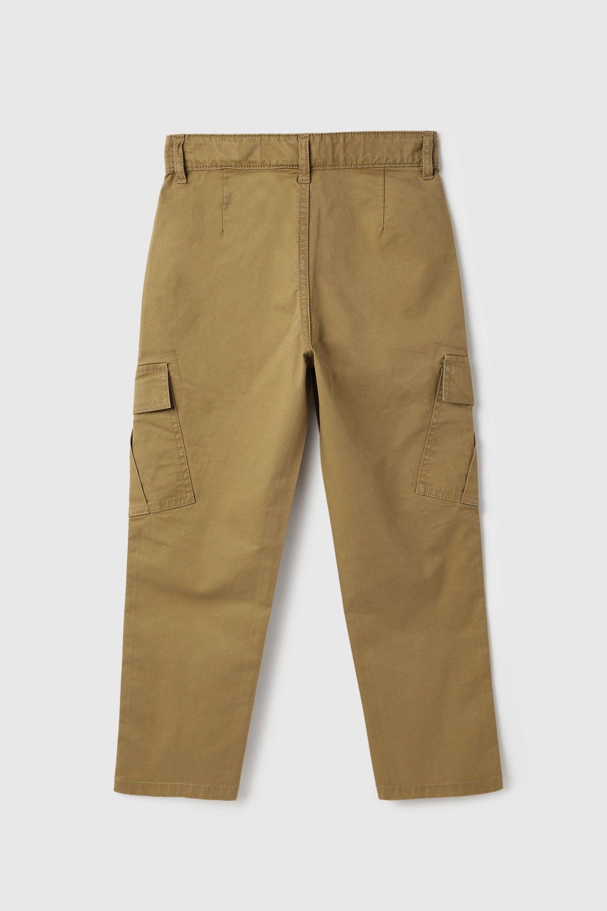 Solid-Blended-Fabric-Regular-Fit-Boy-s-Trousers