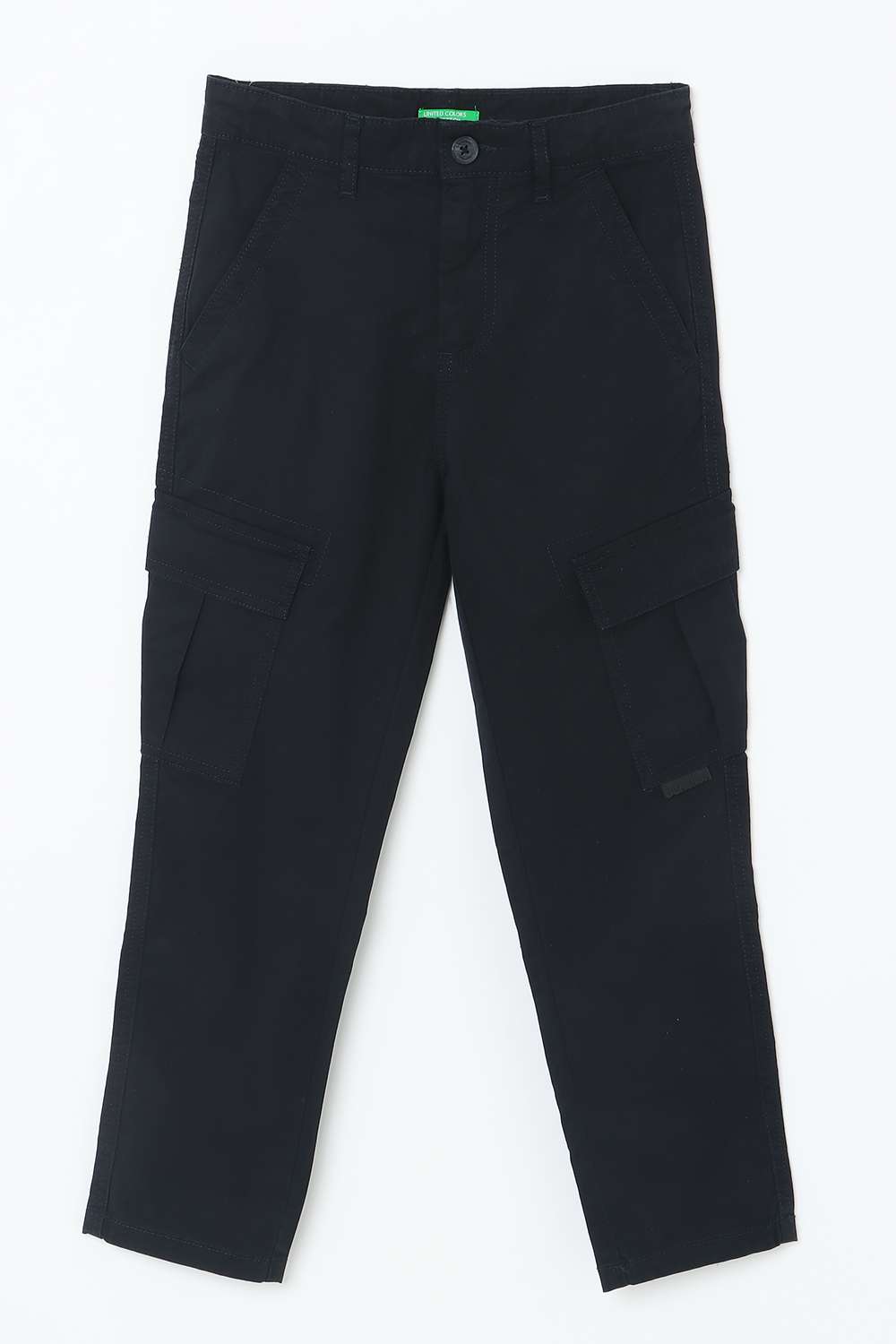 Solid-Blended-Fabric-Regular-Fit-Unisex-Trousers