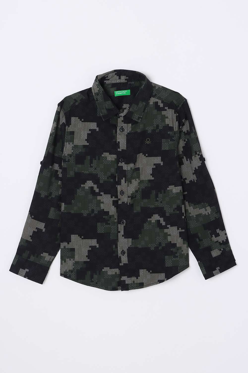 Solid-Blended-Fabric-Classic-Collar-Unisex-Shirt