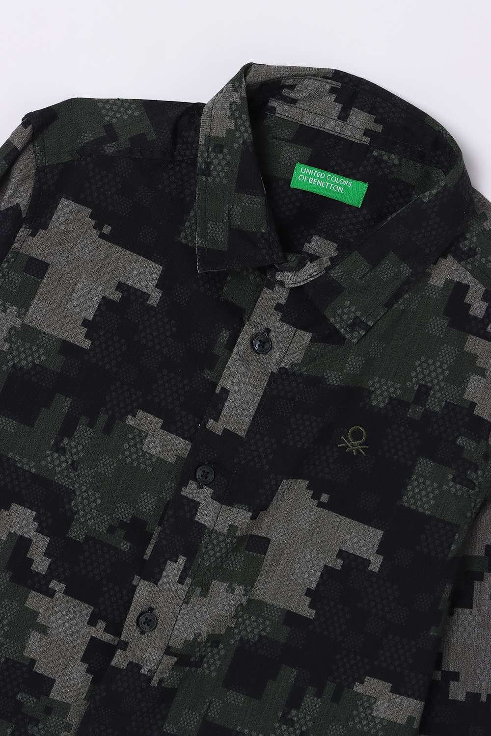 Solid-Blended-Fabric-Classic-Collar-Unisex-Shirt