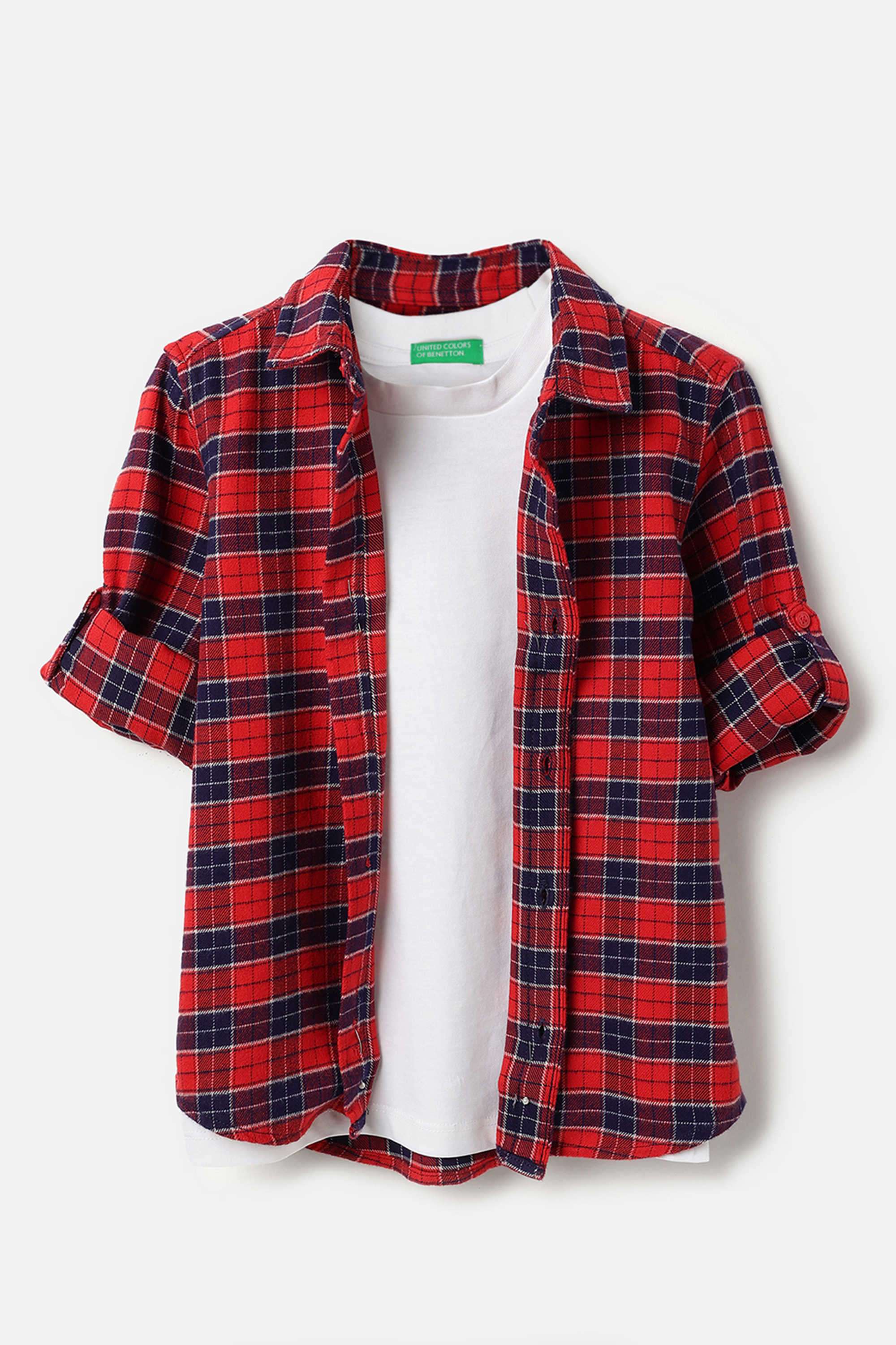 Checks-Cotton-Classic-Collar-Boys-Shirt