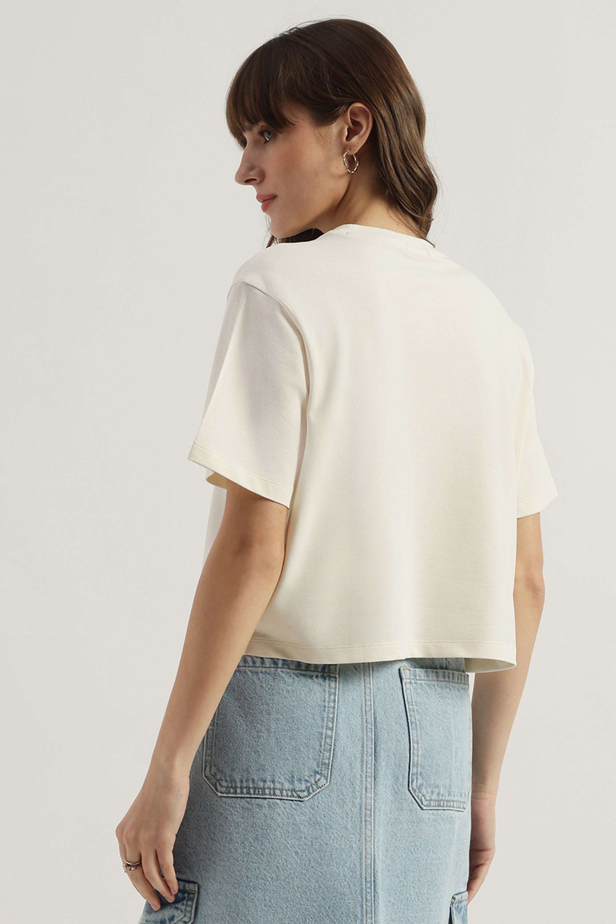 Printed-Blended-Fabric-Women-s-T-Shirt