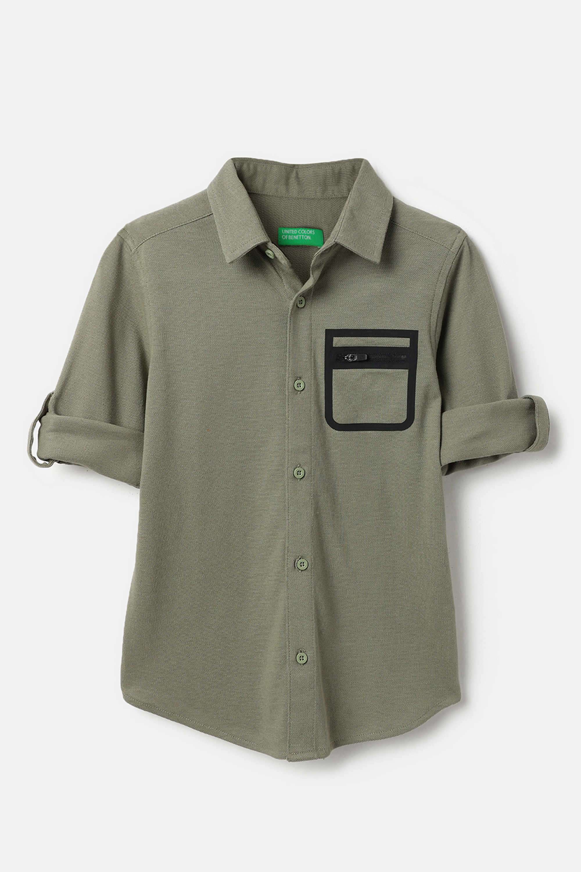 Solid-Cotton-Classic-Collar-Boys-Shirt