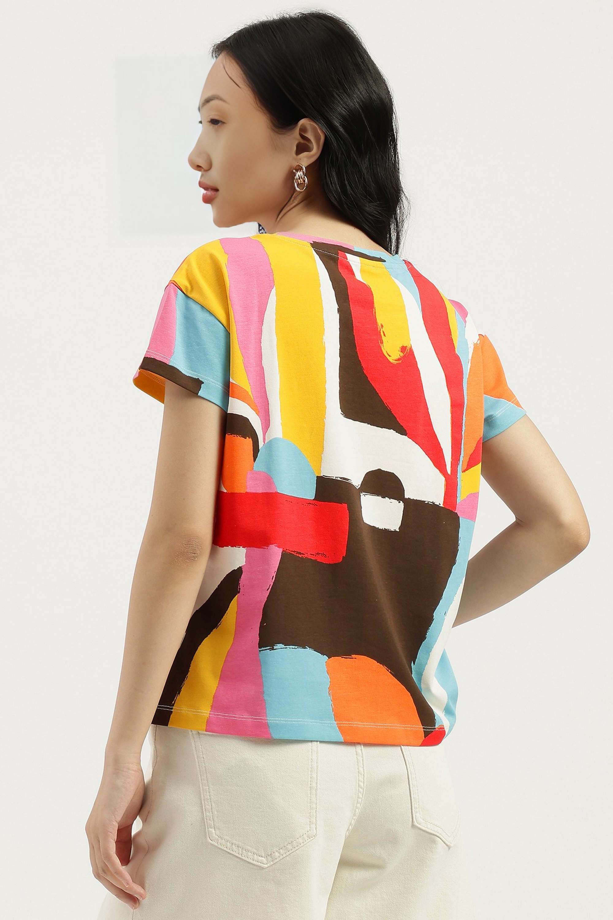 Solid-Blended-Fabric-Regular-Fit-Women-s-Top