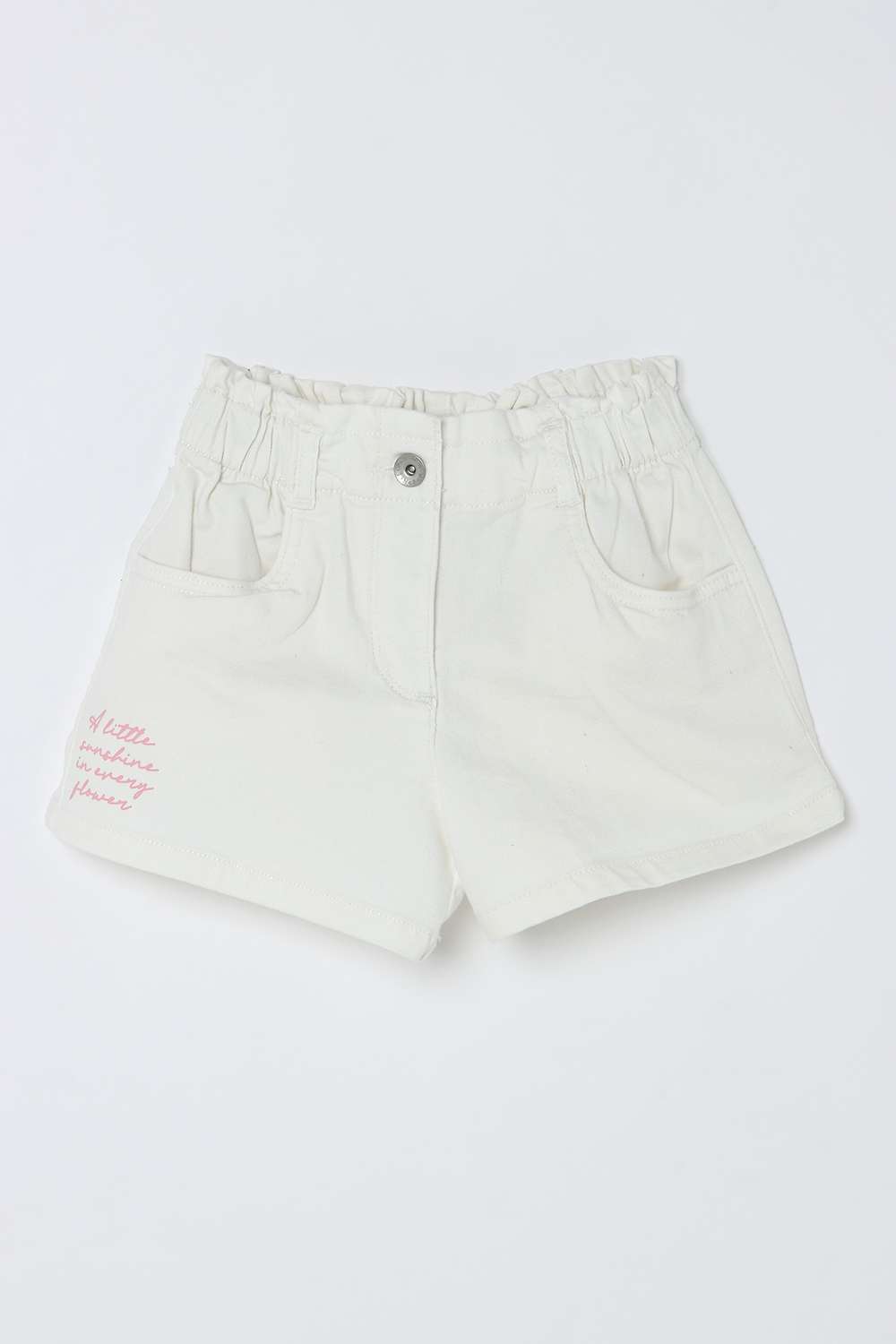 Blended-Fabric-Regular-Fit-Girls-Shorts