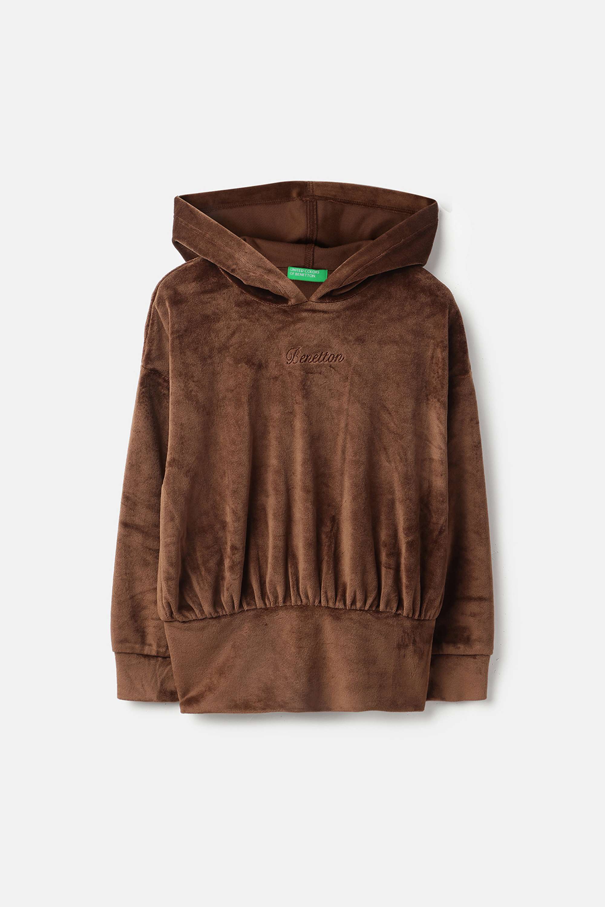 Solid-Polyester-Hooded-Girls-Sweatshirt