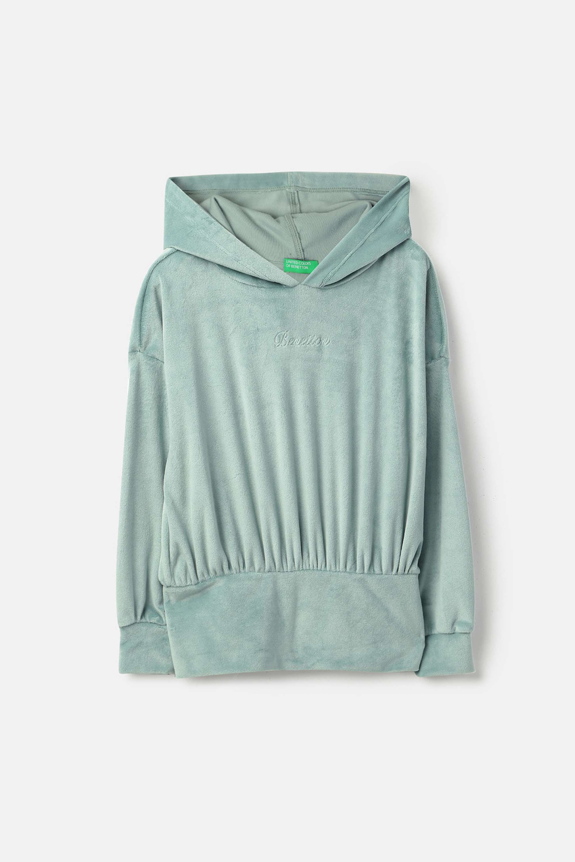 Solid-Polyester-Hooded-Girls-Sweatshirt