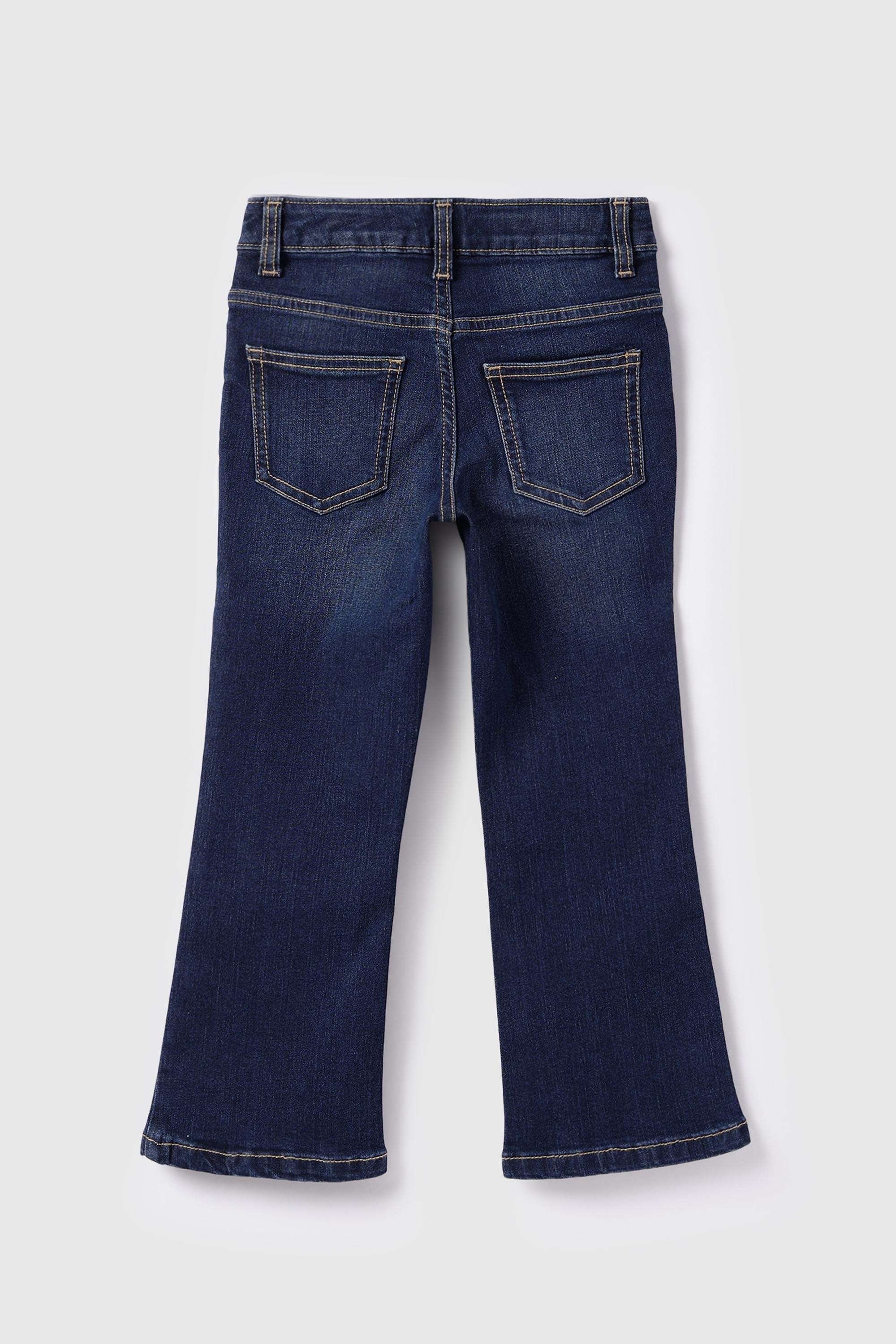 Solid-Blended-Fabric-Regular-Fit-Girl-s-Jeans