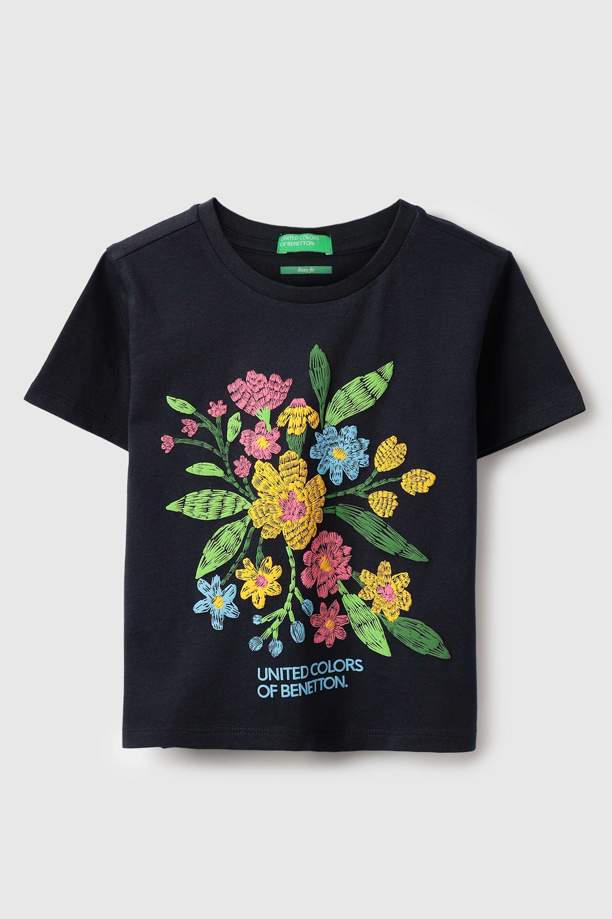 Embroidered-Cotton-Round-Neck-Girl-s-T-Shirt