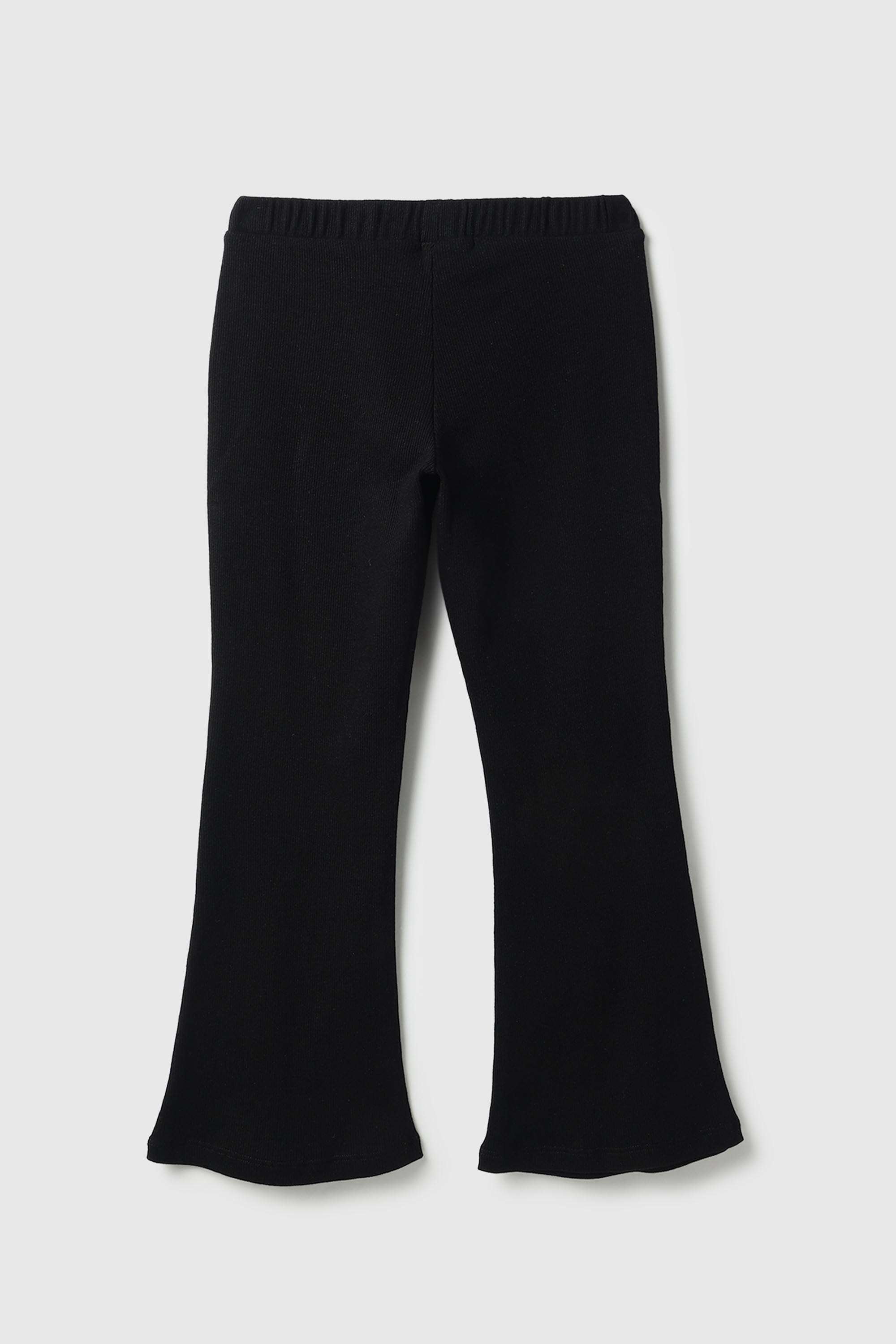 Solid-Blended-Fabric-Regular-Fit-Girl-s-Leggings