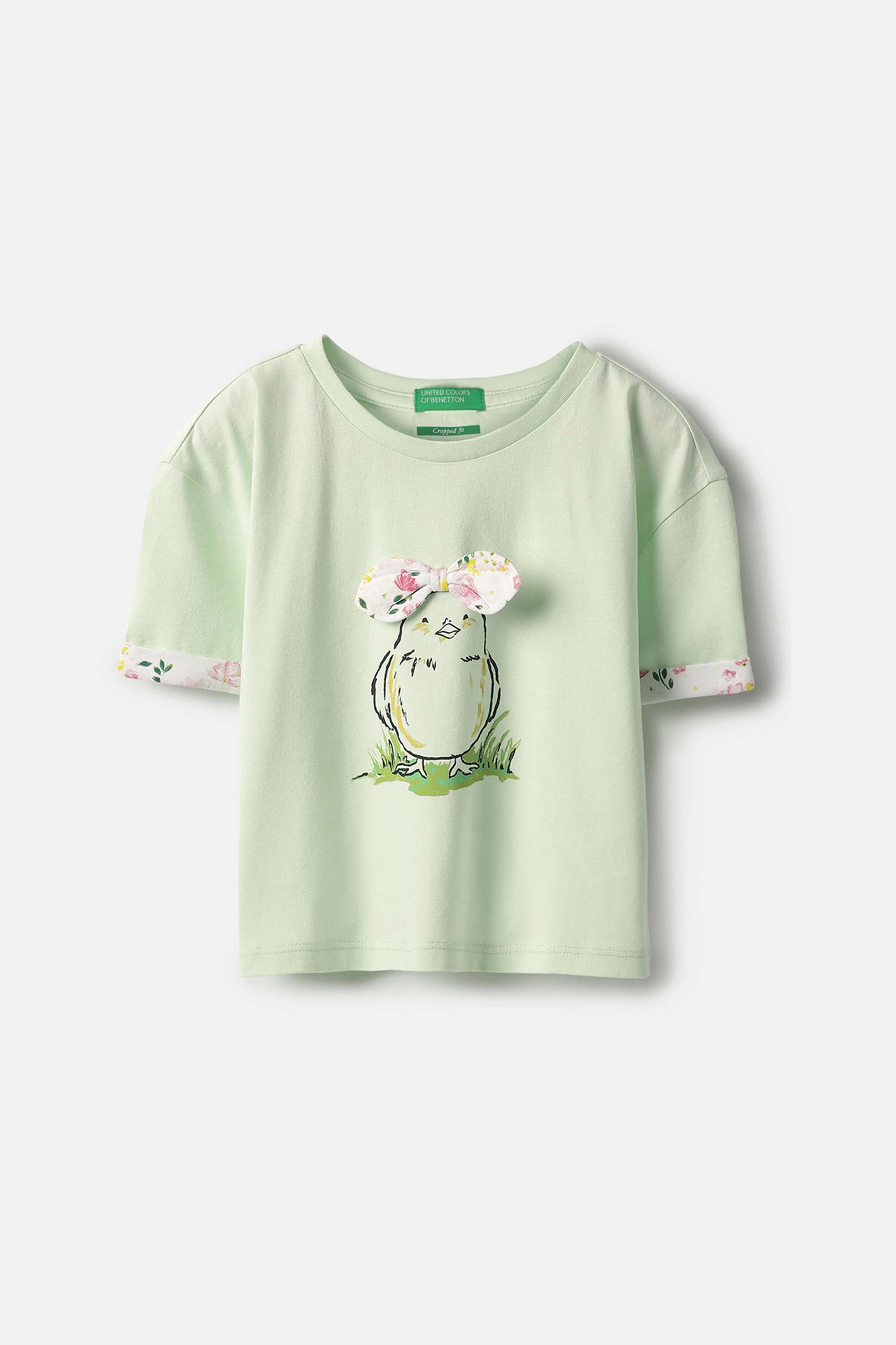 Solid-Cotton-Round-Neck-Girls-T-Shirt